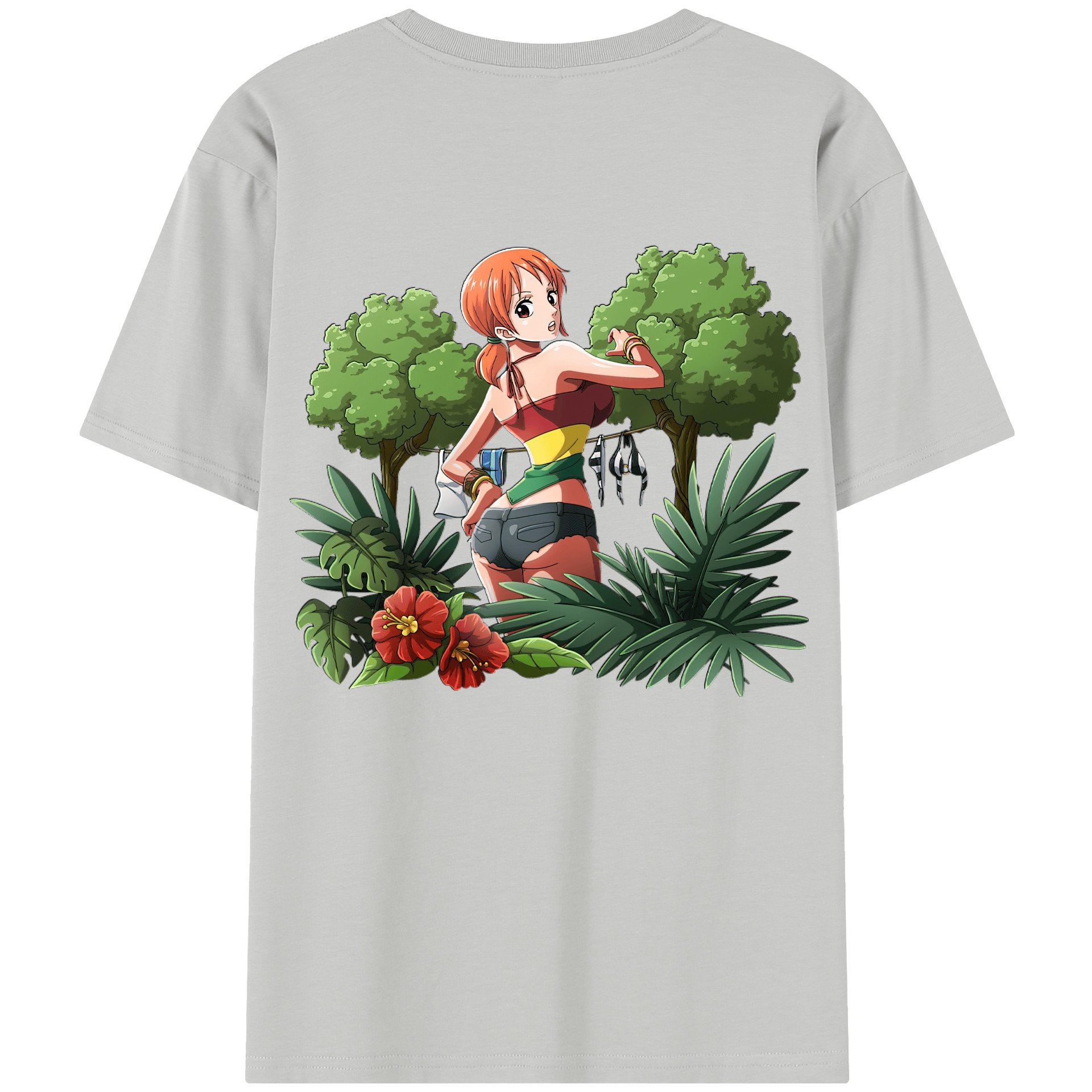 （画像用） ワンピース ナミ ONE PIECE Nami レディース半袖Tシャツ(バックプリント)