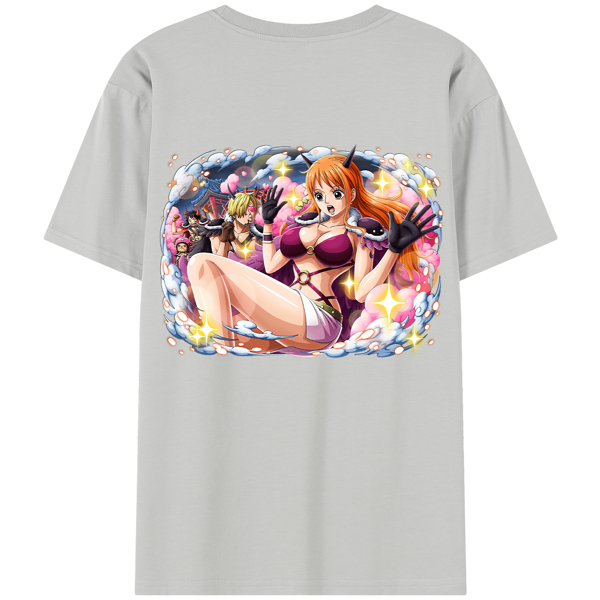 （画像用） ワンピース ナミ ONE PIECE Nami レディース半袖Tシャツ(バックプリント)