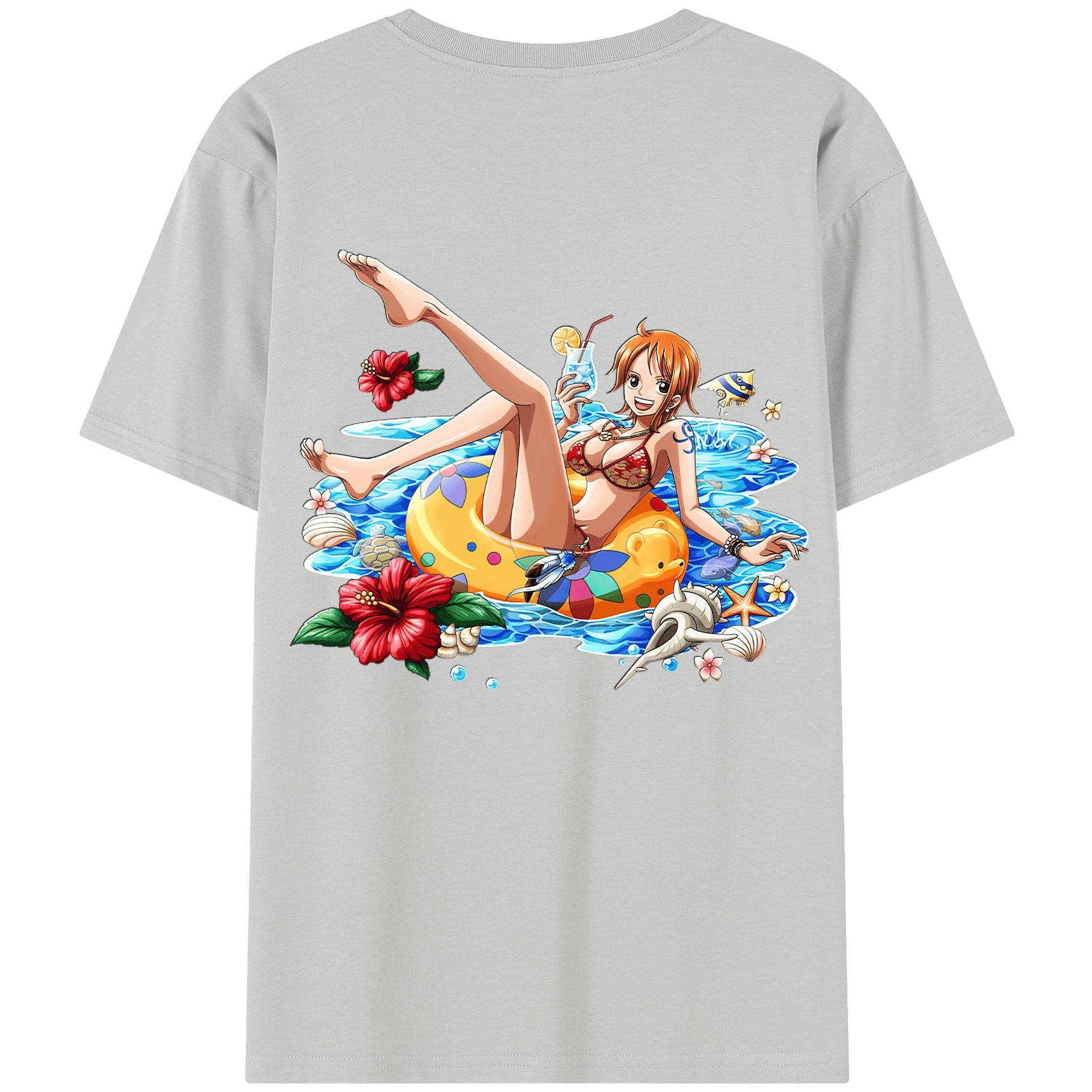 （画像用） ワンピース ナミ ONE PIECE Nami レディース半袖Tシャツ(バックプリント)