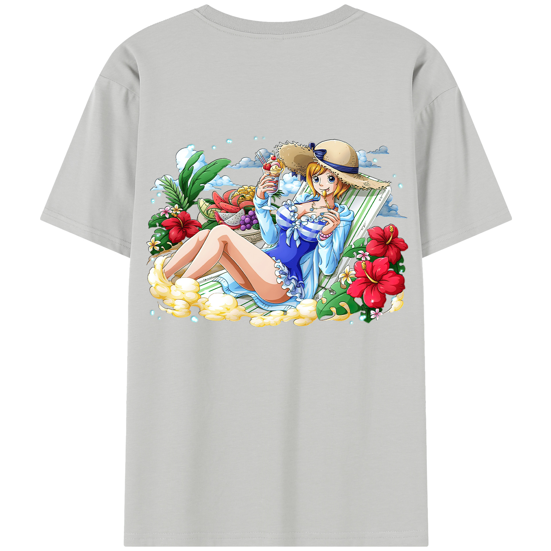 （画像用） ワンピース ナミ ONE PIECE Nami レディース半袖Tシャツ(バックプリント)