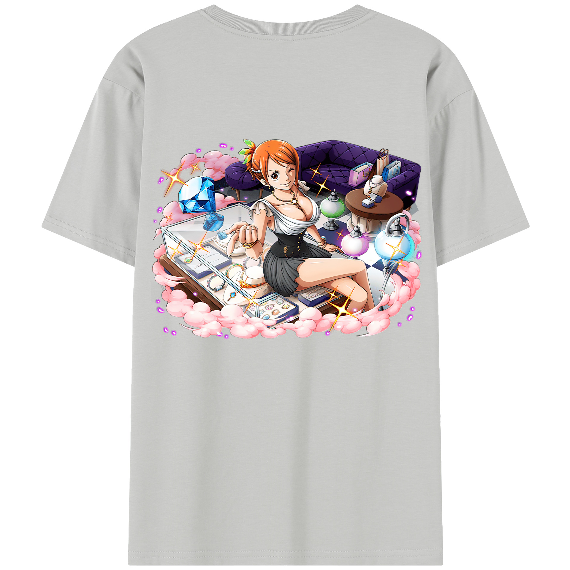（画像用） ワンピース ナミ ONE PIECE Nami レディース半袖Tシャツ(バックプリント)