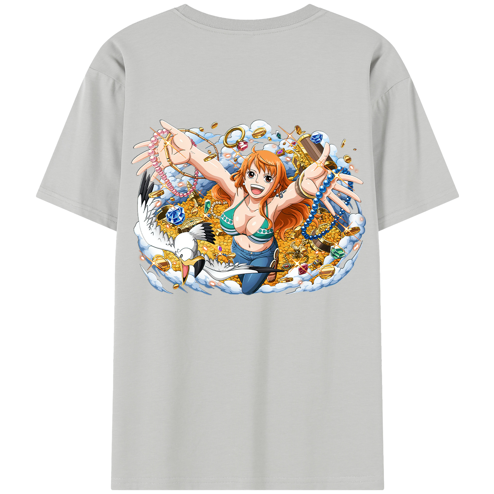 （画像用） ワンピース ナミ ONE PIECE Nami レディース半袖Tシャツ(バックプリント)