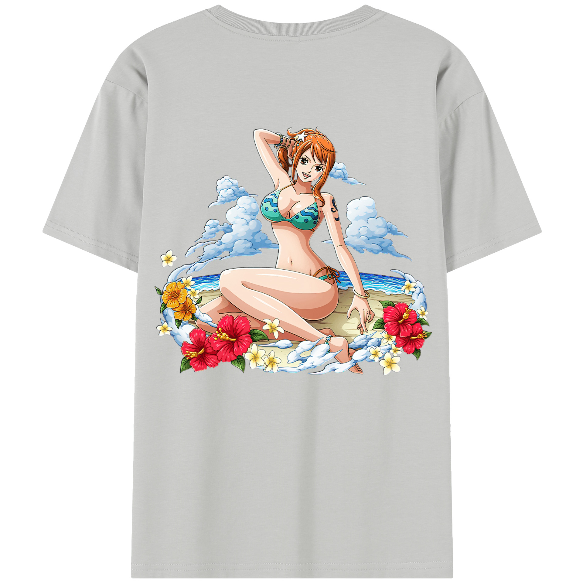 （画像用） ワンピース ナミ ONE PIECE Nami レディース半袖Tシャツ(バックプリント)