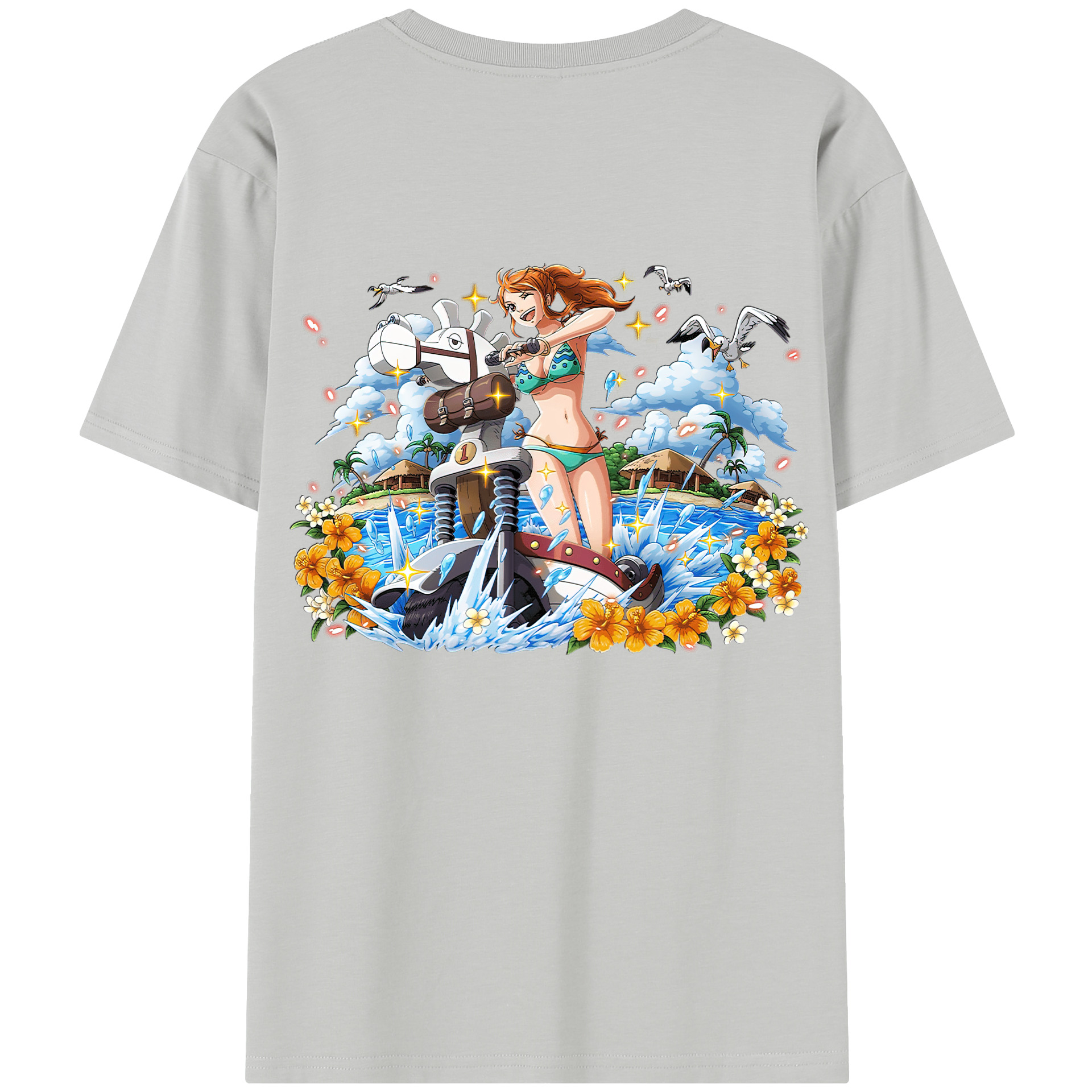 （画像用） ワンピース ナミ ONE PIECE Nami レディース半袖Tシャツ(バックプリント)