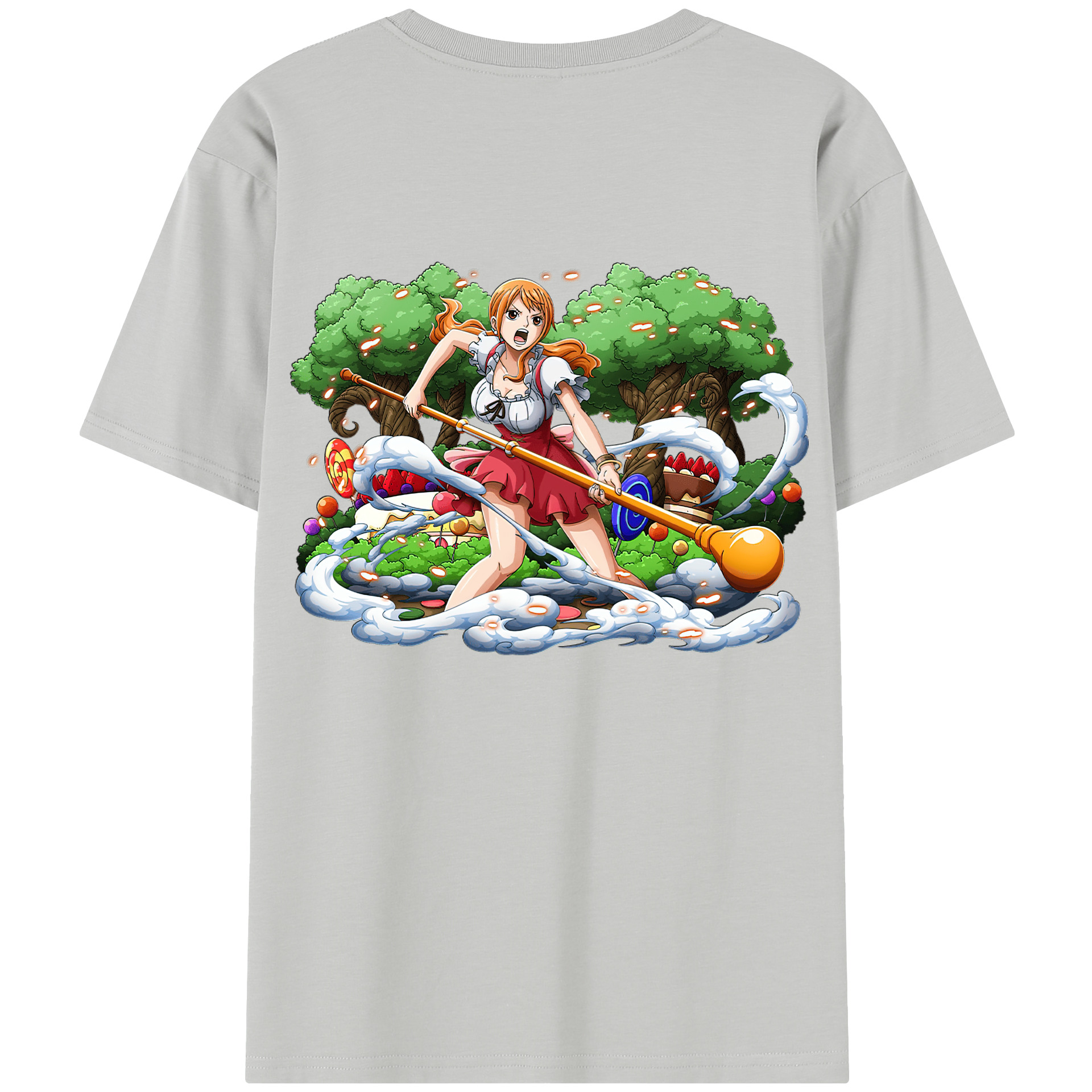 （画像用） ワンピース ナミ ONE PIECE Nami レディース半袖Tシャツ(バックプリント)