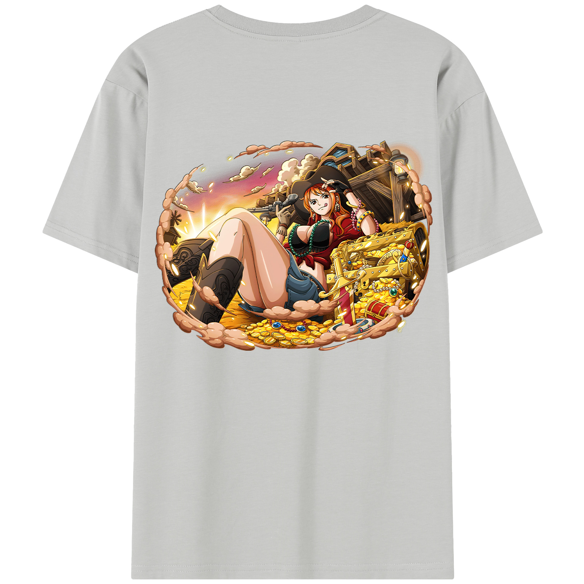 （画像用） ワンピース ナミ ONE PIECE Nami レディース半袖Tシャツ(バックプリント)