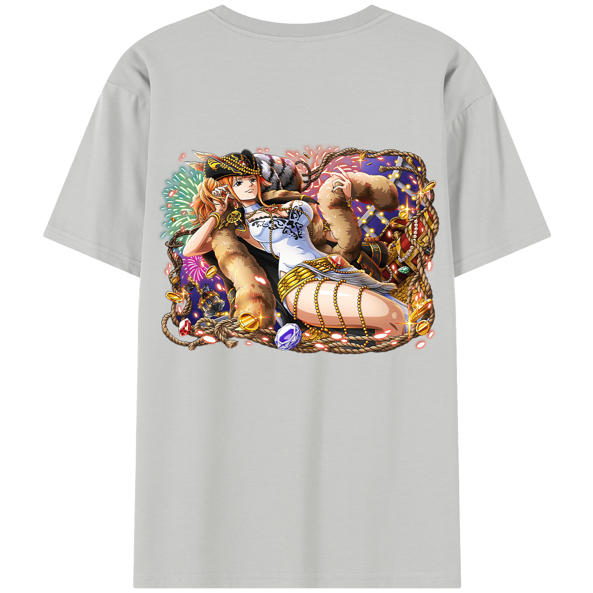 （画像用） ワンピース ナミ ONE PIECE Nami レディース半袖Tシャツ(バックプリント)