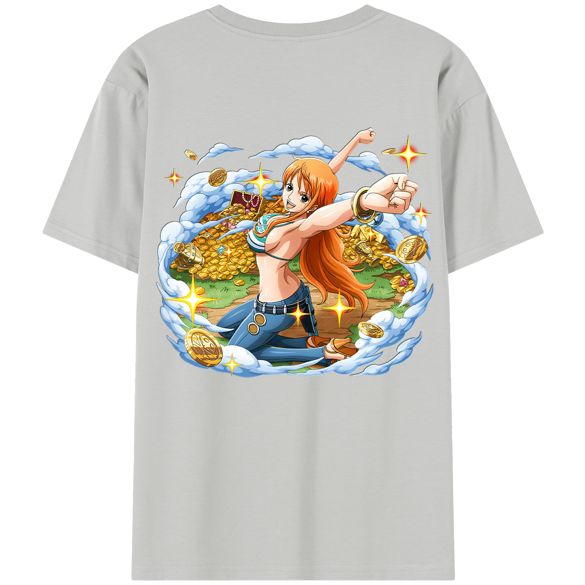 （画像用） ワンピース ナミ ONE PIECE Nami レディース半袖Tシャツ(バックプリント)