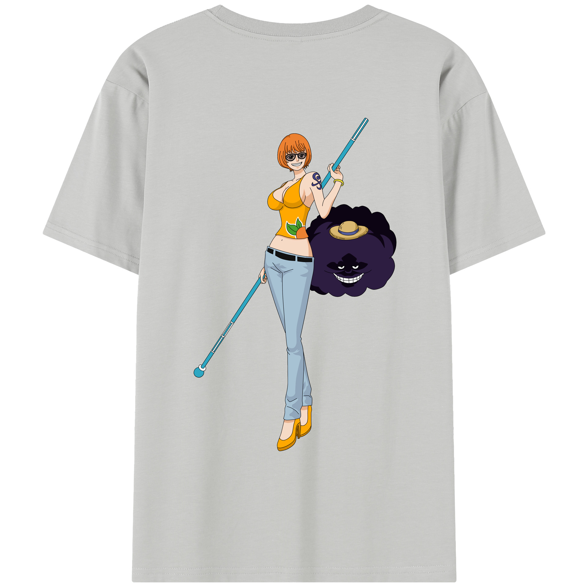 ワンピース ナミ ONE PIECE Nami レディース半袖Tシャツ(バックプリント)