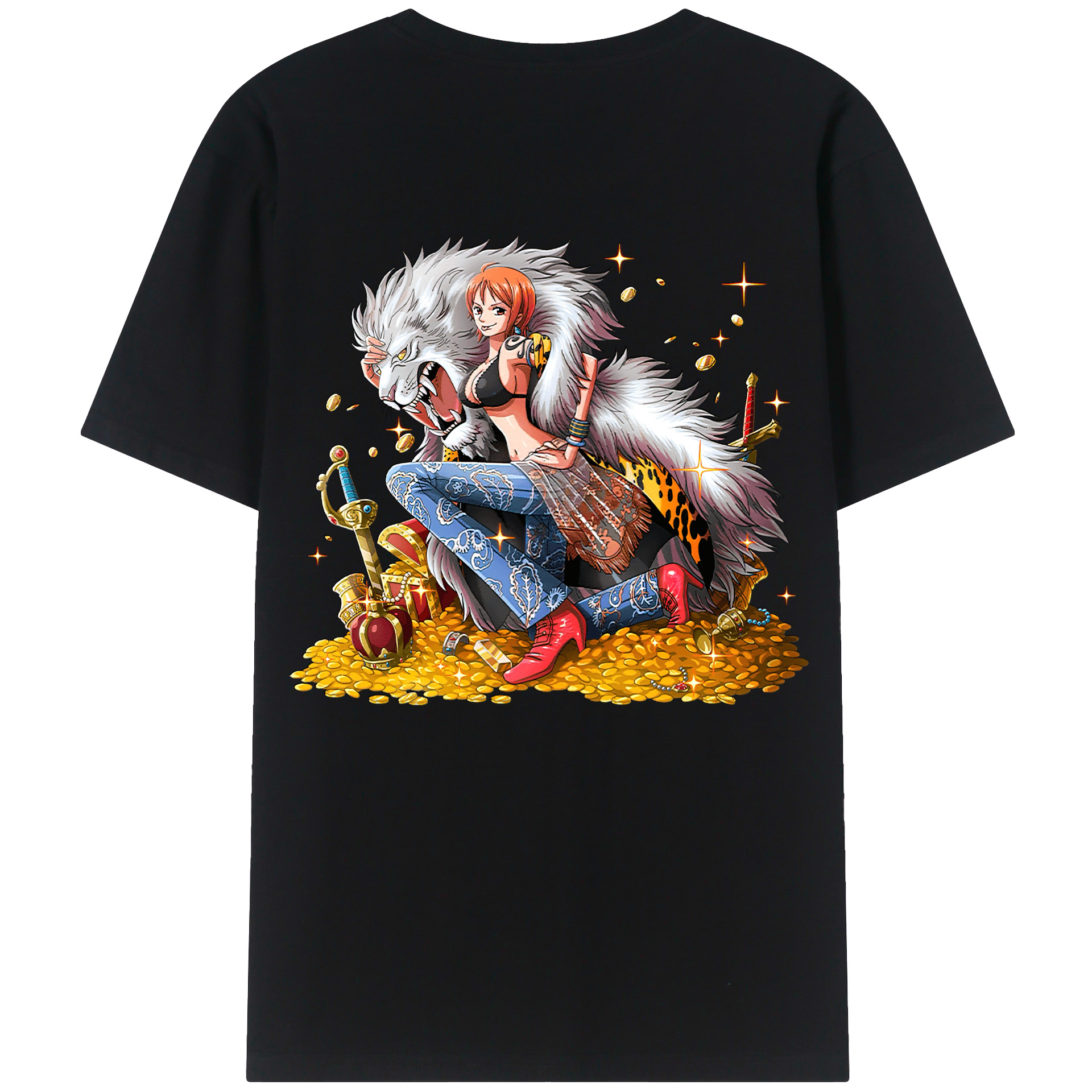（画像用） ワンピース ナミ ONE PIECE Nami レディース半袖Tシャツ(バックプリント)