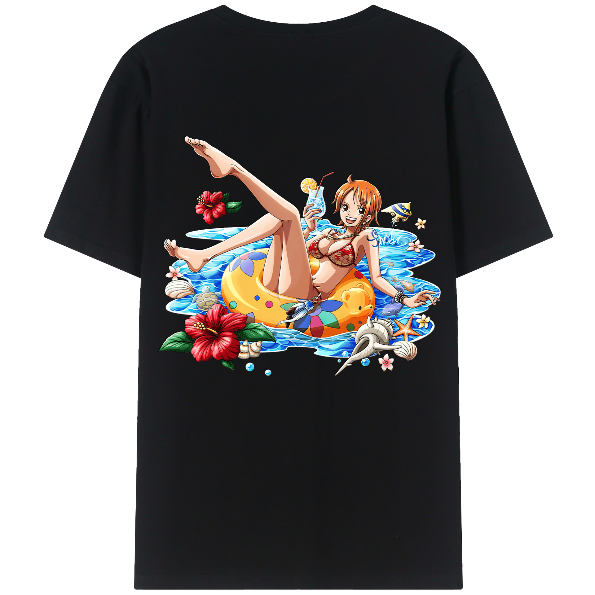 （画像用） ワンピース ナミ ONE PIECE Nami レディース半袖Tシャツ(バックプリント)