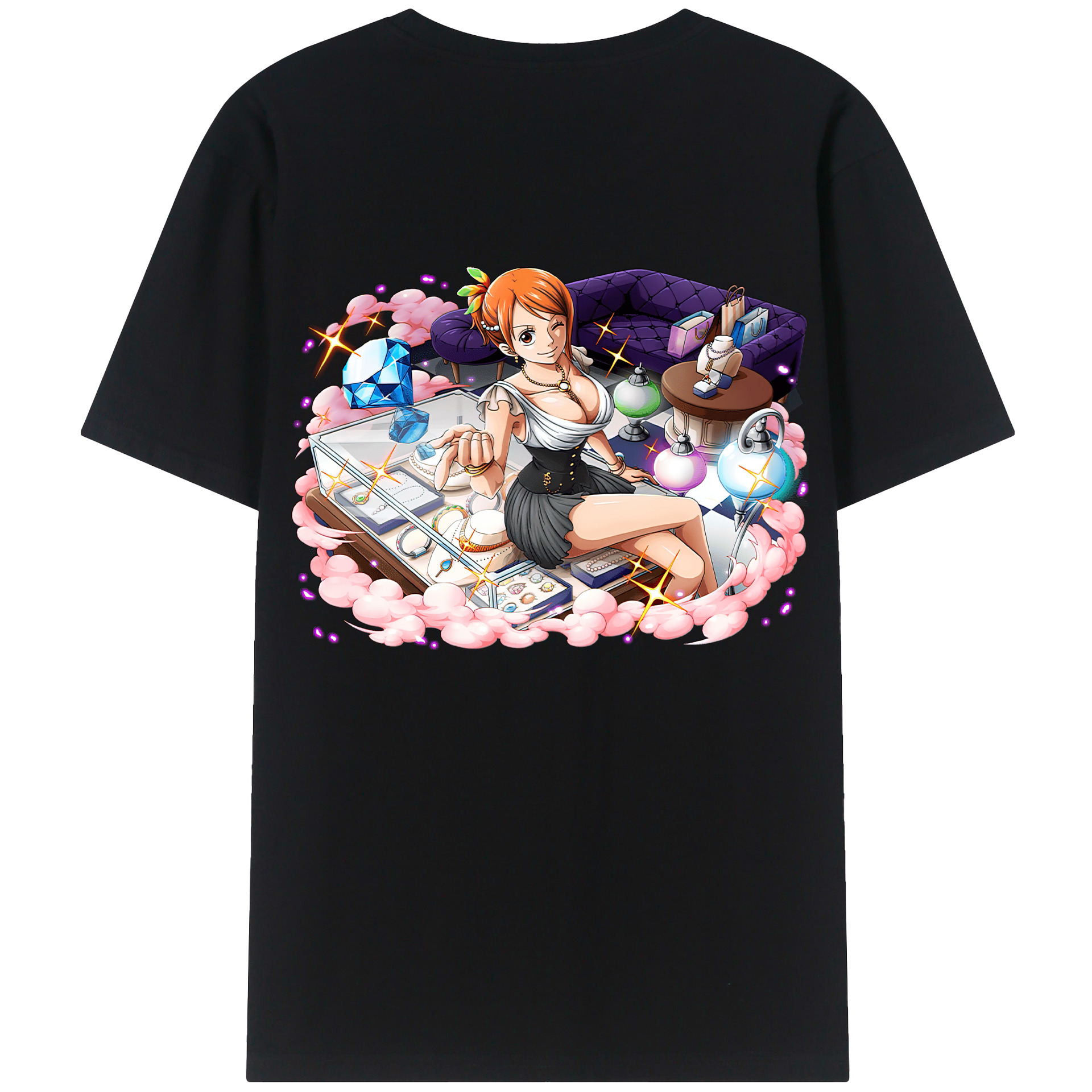 （画像用） ワンピース ナミ ONE PIECE Nami レディース半袖Tシャツ(バックプリント)