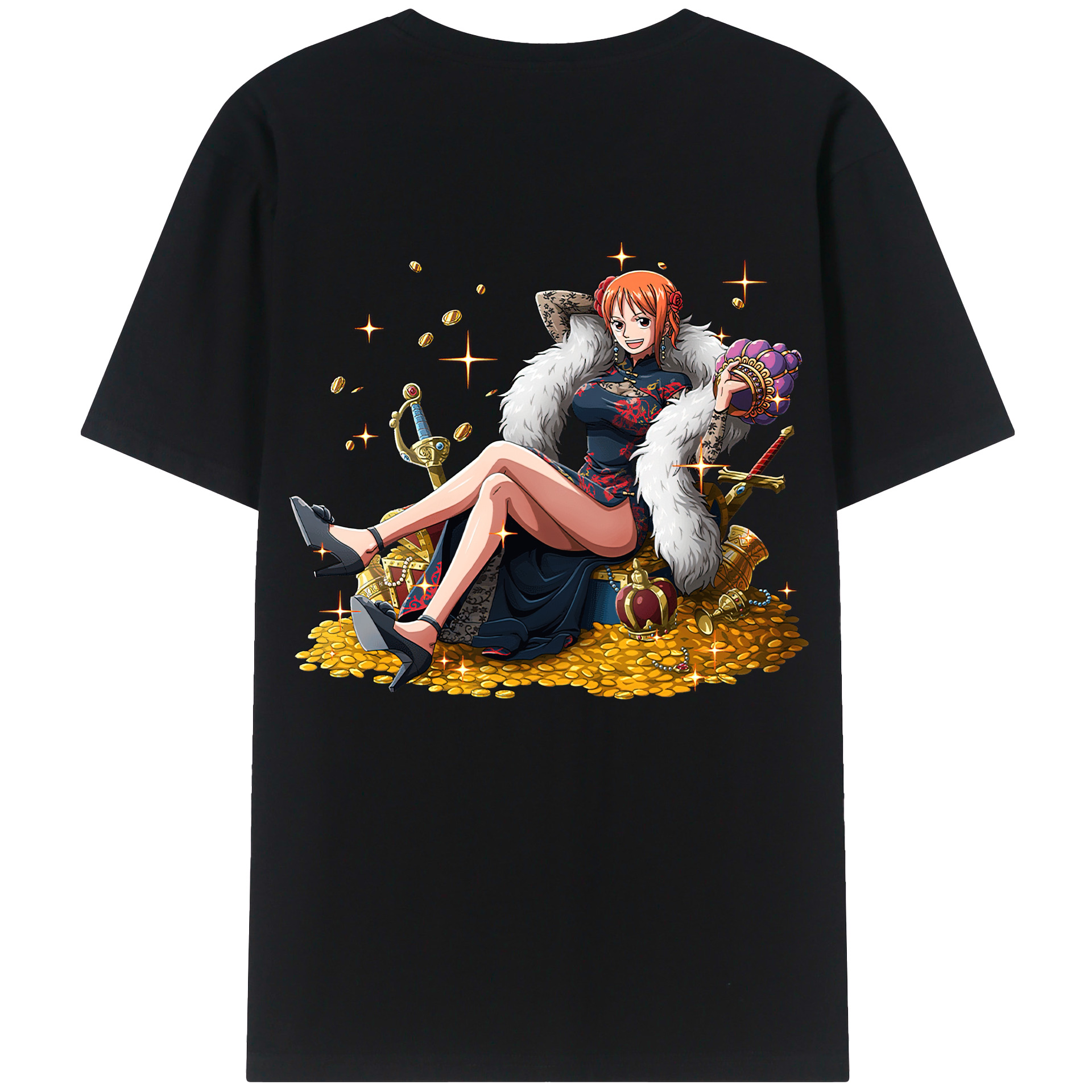 （画像用） ワンピース ナミ ONE PIECE Nami レディース半袖Tシャツ(バックプリント)