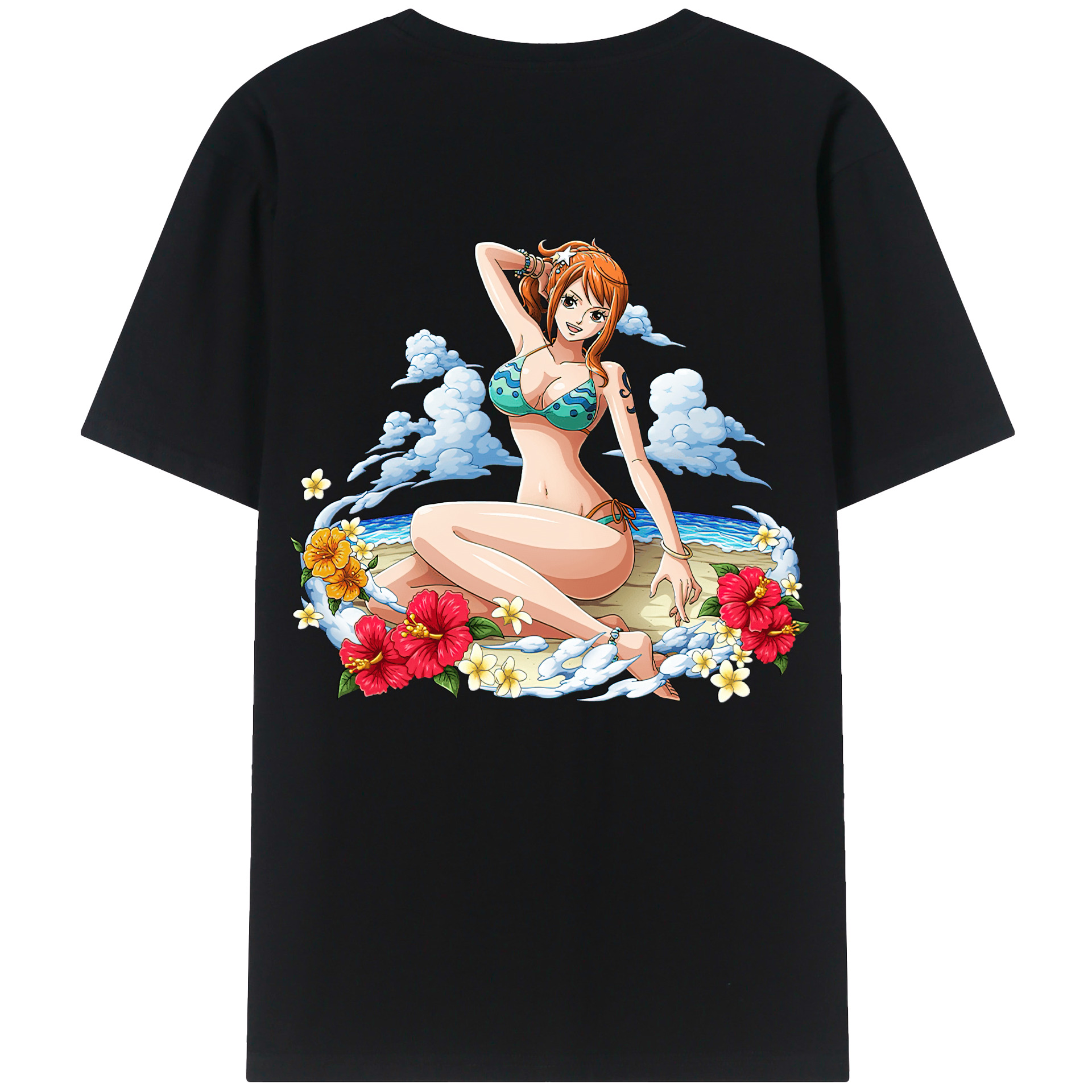 （画像用） ワンピース ナミ ONE PIECE Nami レディース半袖Tシャツ(バックプリント)