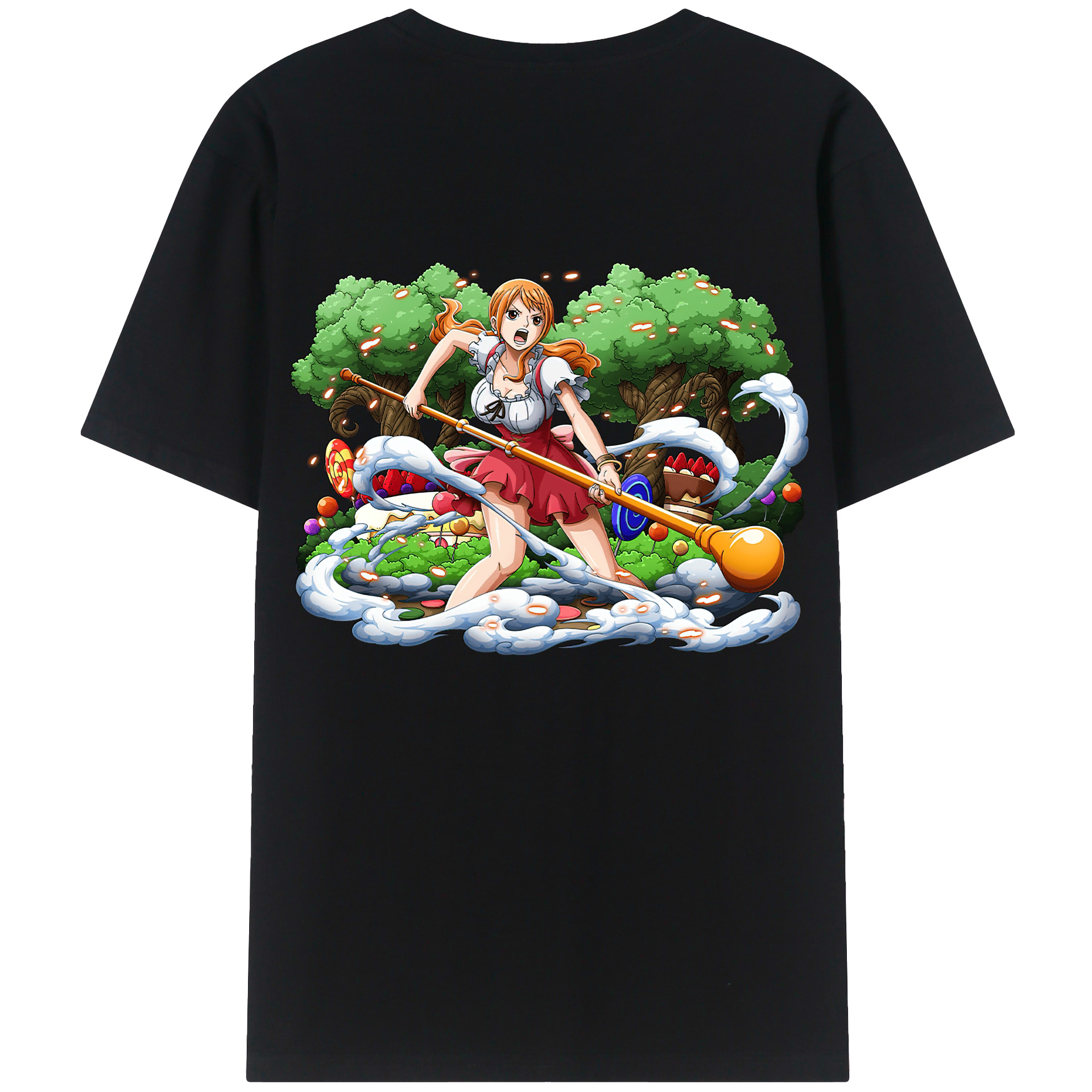 （画像用） ワンピース ナミ ONE PIECE Nami レディース半袖Tシャツ(バックプリント)