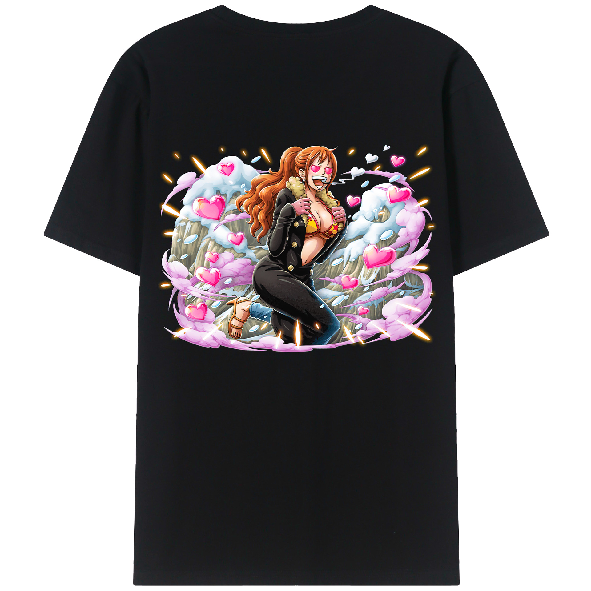 （画像用） ワンピース ナミ ONE PIECE Nami レディース半袖Tシャツ(バックプリント)