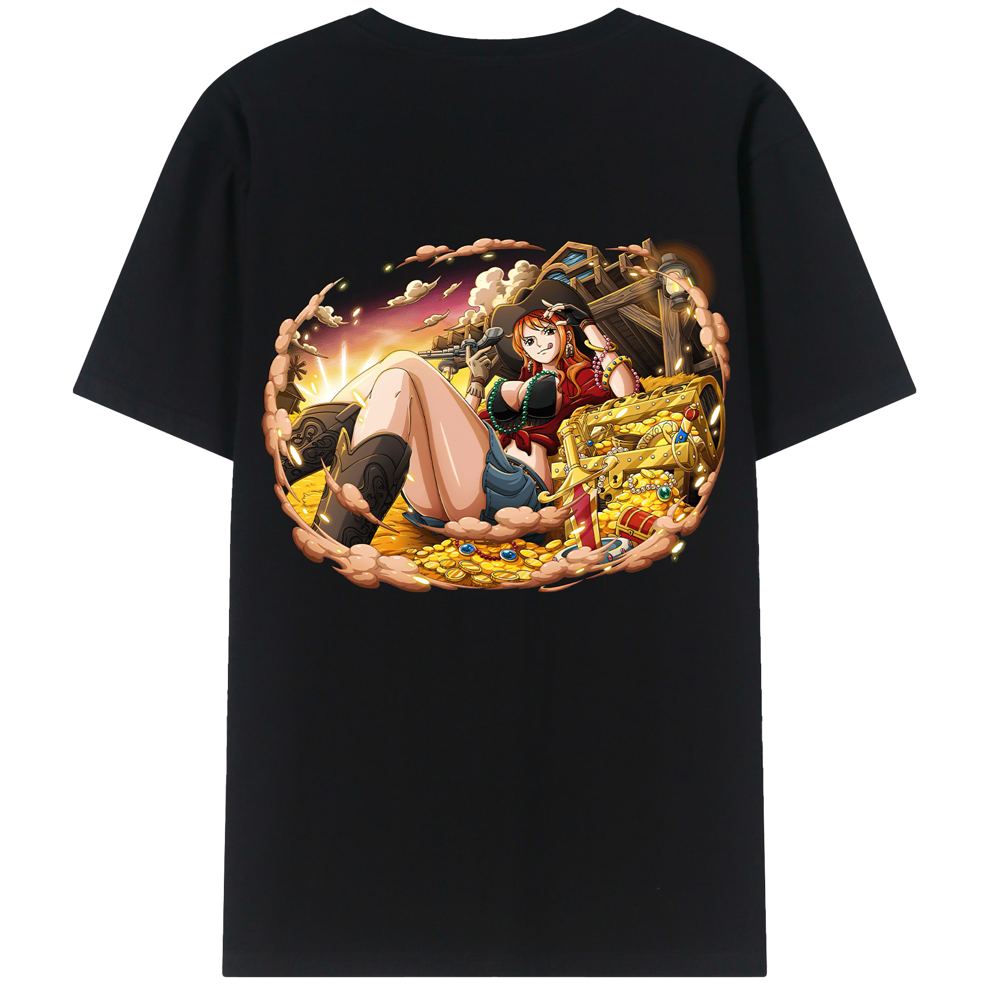 （画像用） ワンピース ナミ ONE PIECE Nami レディース半袖Tシャツ(バックプリント)