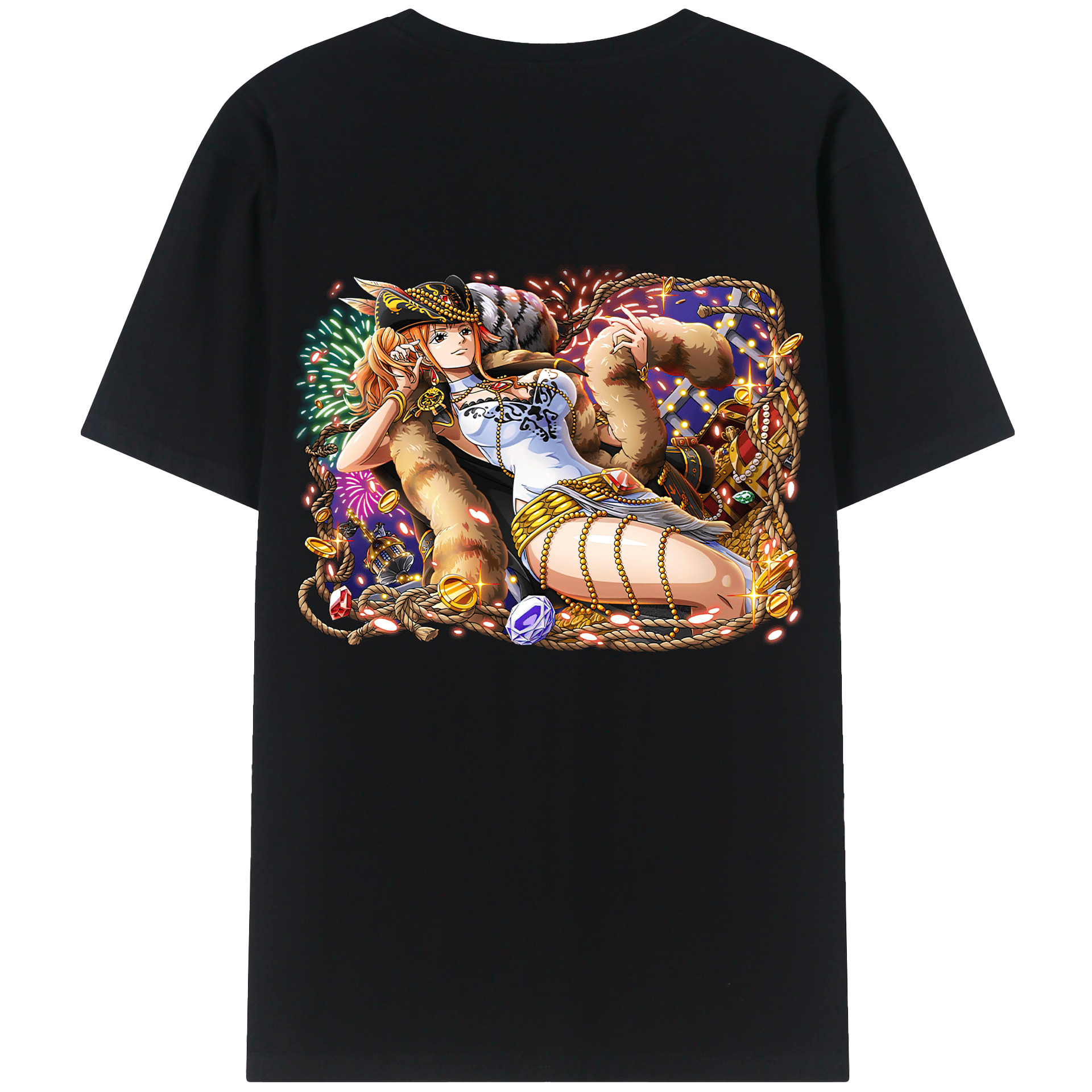 （画像用） ワンピース ナミ ONE PIECE Nami レディース半袖Tシャツ(バックプリント)