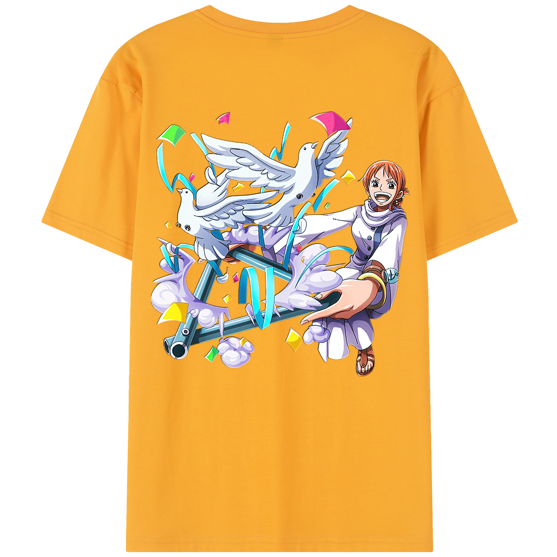 （画像用） ワンピース ナミ ONE PIECE Nami レディース半袖Tシャツ(バックプリント)