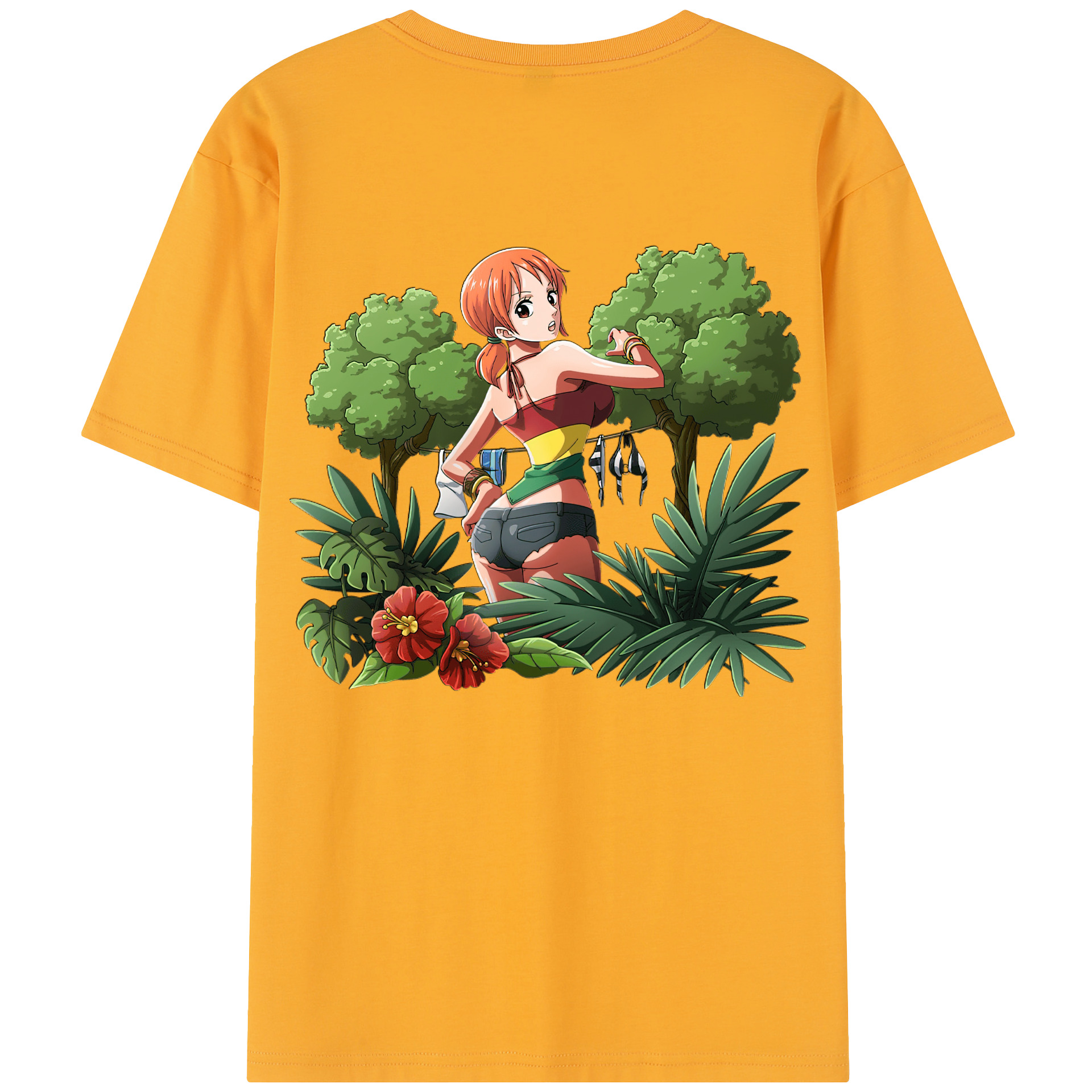 （画像用） ワンピース ナミ ONE PIECE Nami レディース半袖Tシャツ(バックプリント)