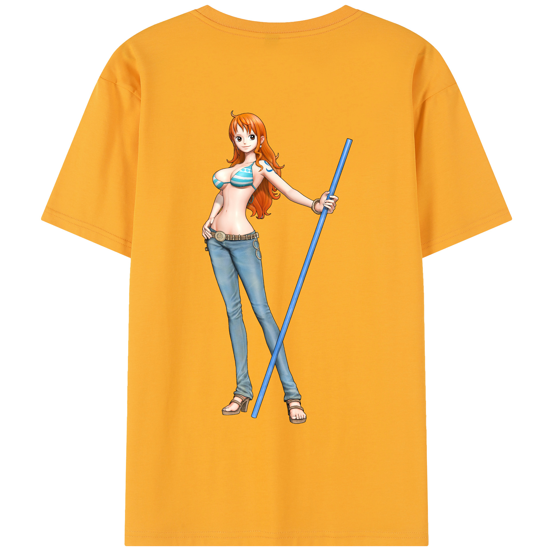 （画像用） ワンピース ナミ ONE PIECE Nami レディース半袖Tシャツ(バックプリント)
