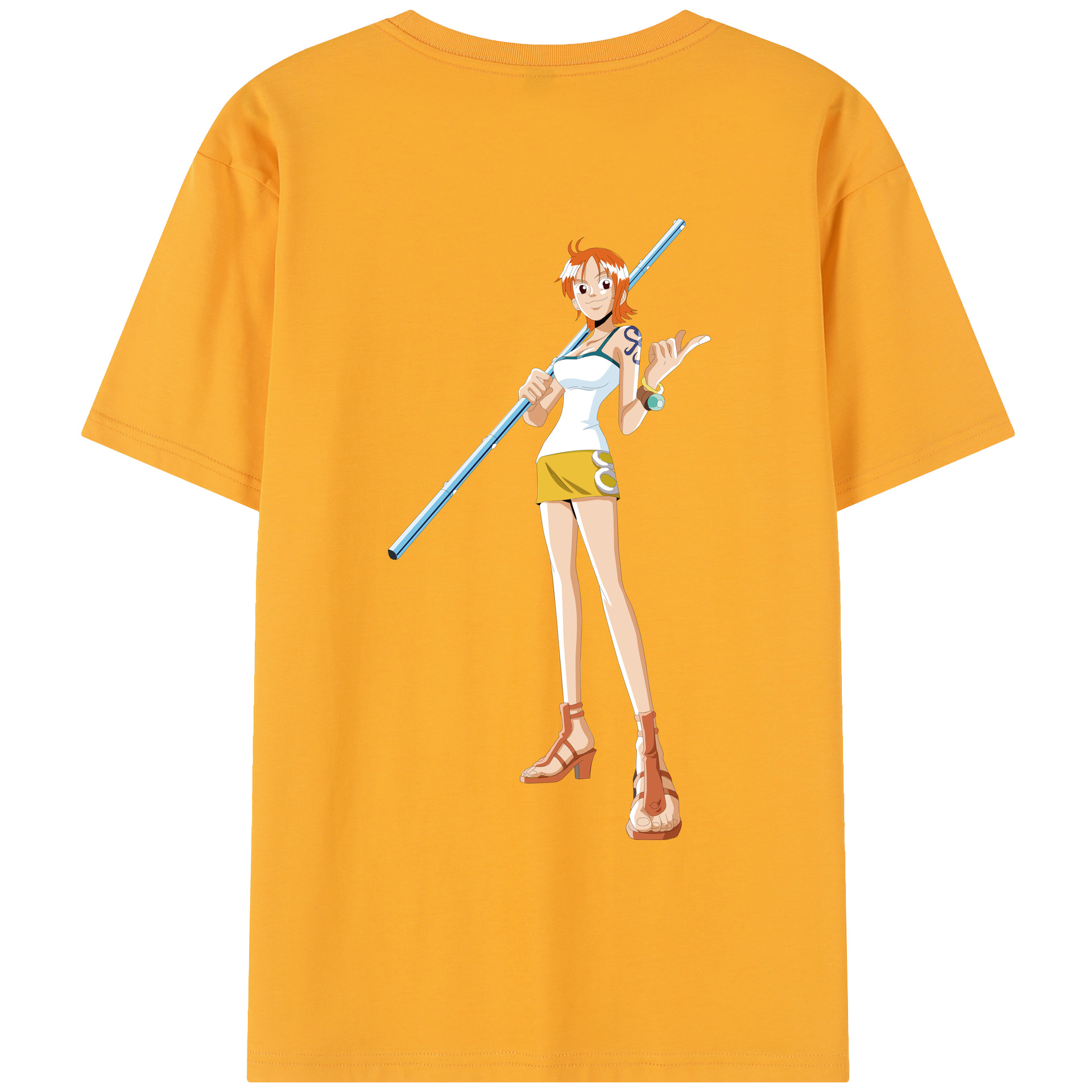 ワンピース ナミ ONE PIECE Nami レディース半袖Tシャツ(バックプリント)