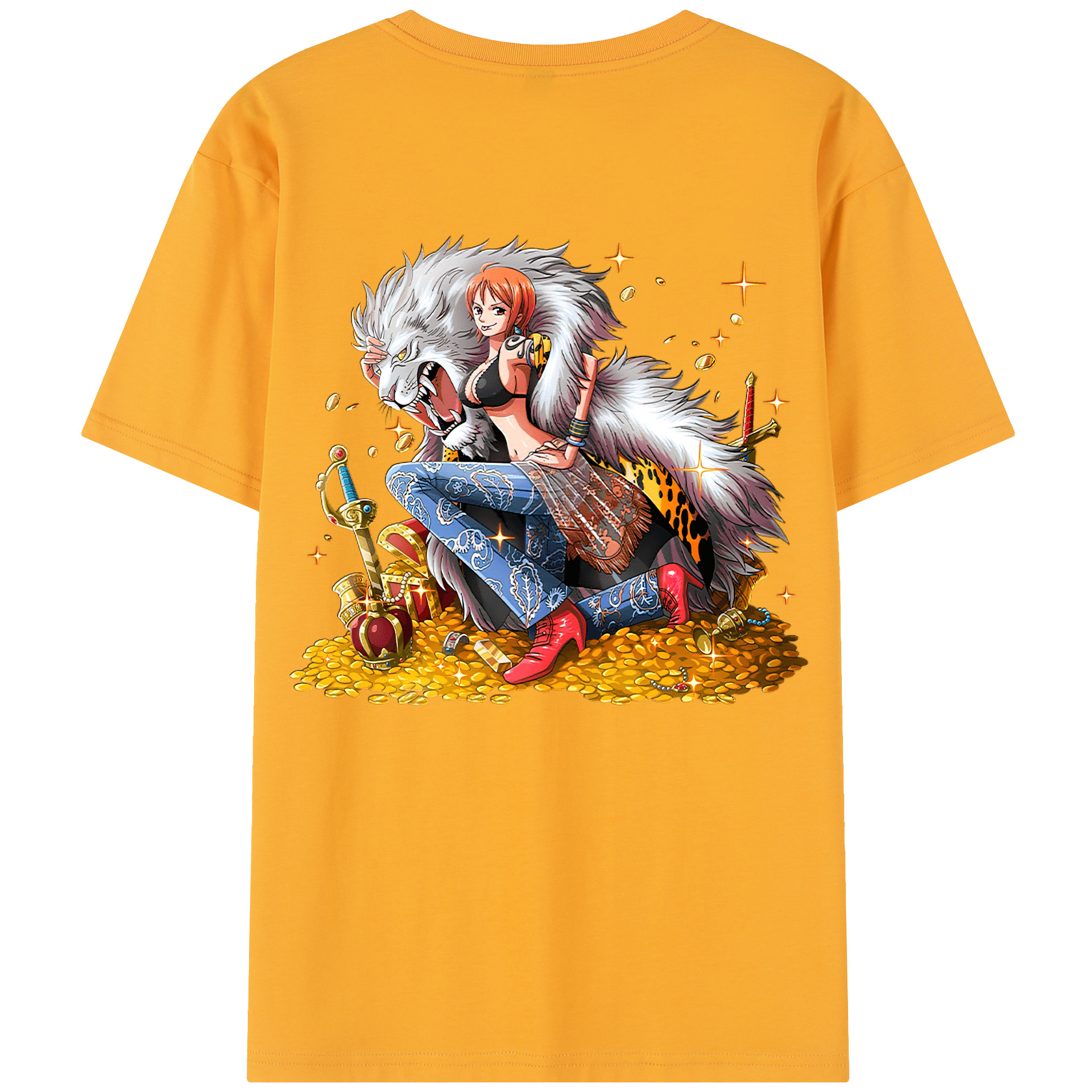 （画像用） ワンピース ナミ ONE PIECE Nami レディース半袖Tシャツ(バックプリント)