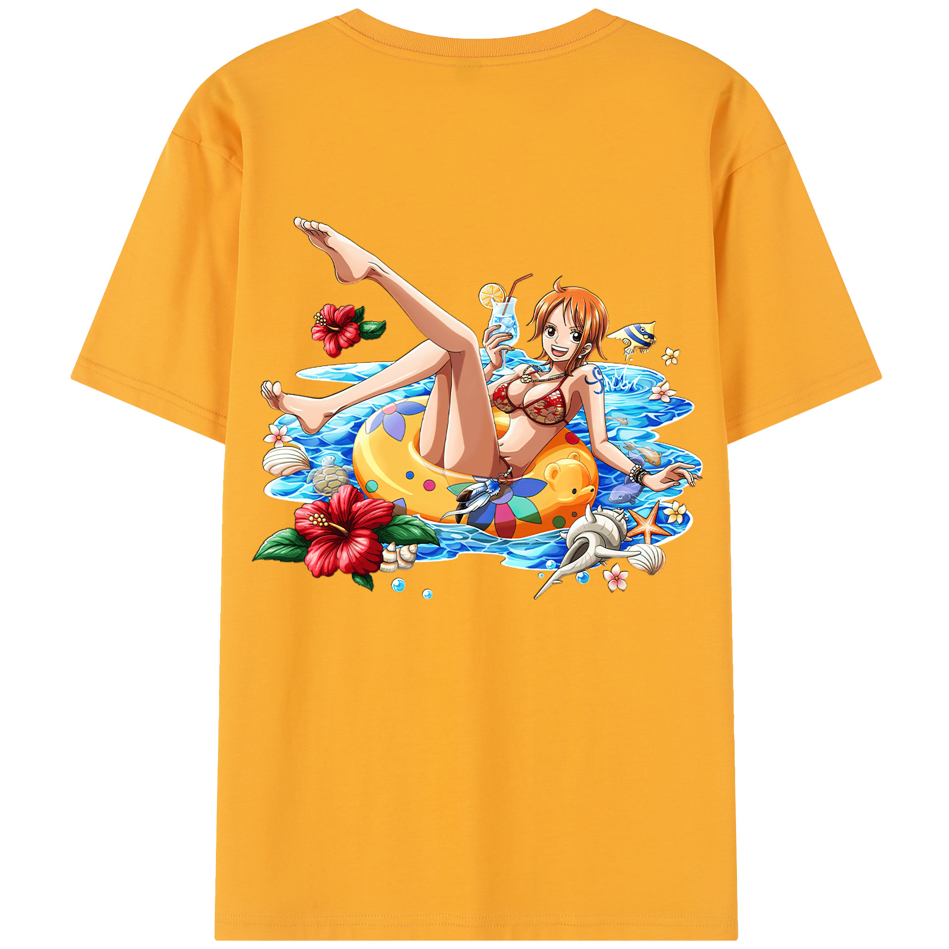 （画像用） ワンピース ナミ ONE PIECE Nami レディース半袖Tシャツ(バックプリント)