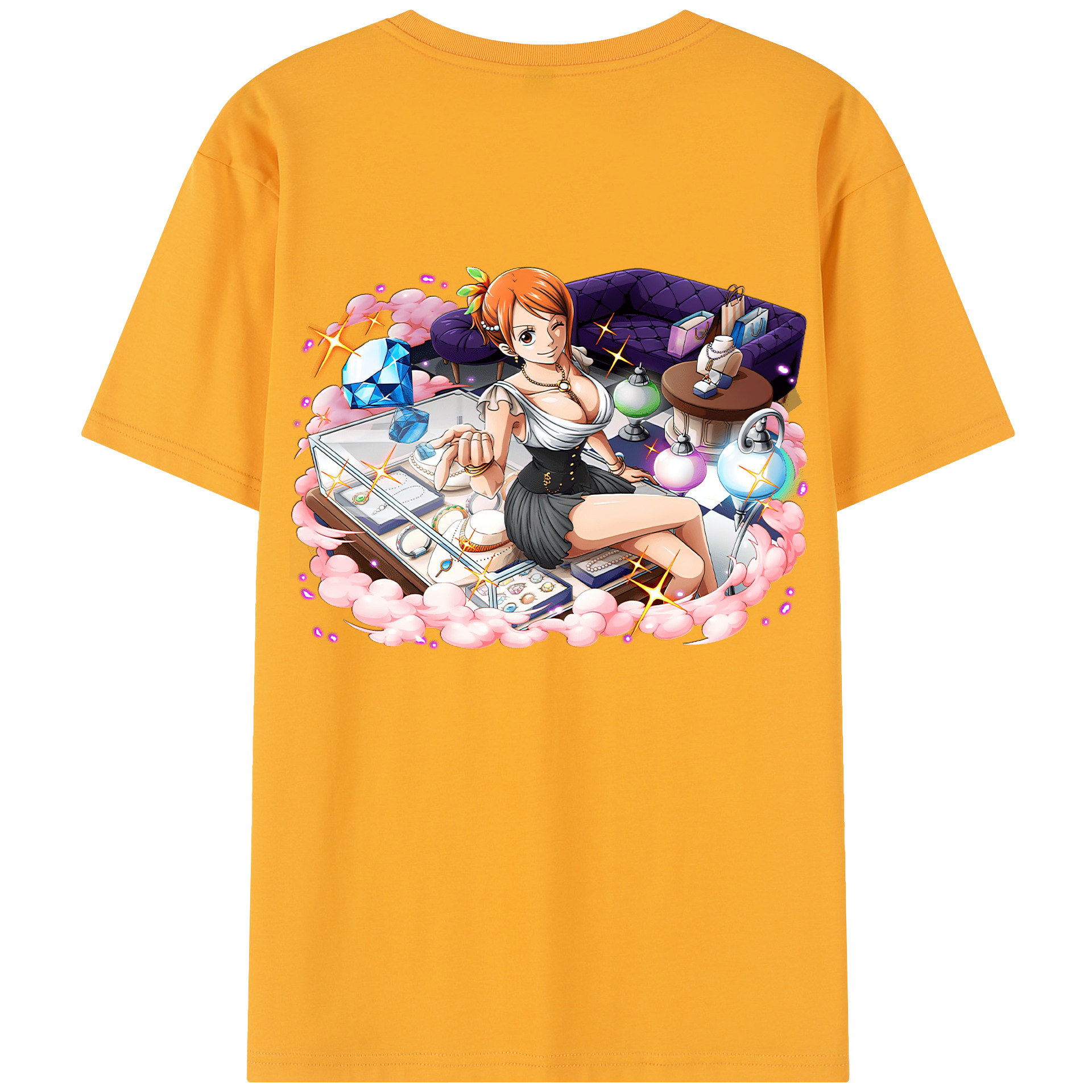 （画像用） ワンピース ナミ ONE PIECE Nami レディース半袖Tシャツ(バックプリント)