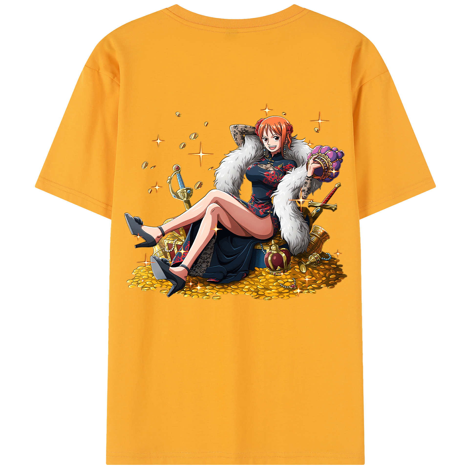 （画像用） ワンピース ナミ ONE PIECE Nami レディース半袖Tシャツ(バックプリント)