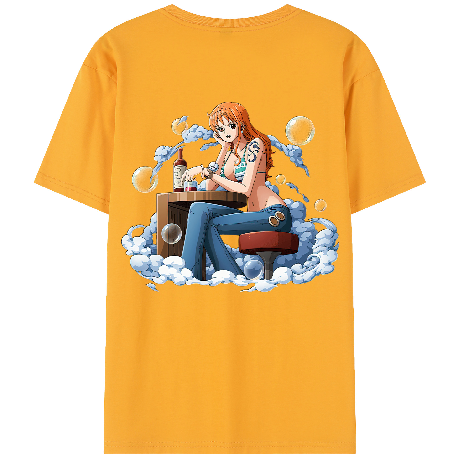 （画像用） ワンピース ナミ ONE PIECE Nami レディース半袖Tシャツ(バックプリント)