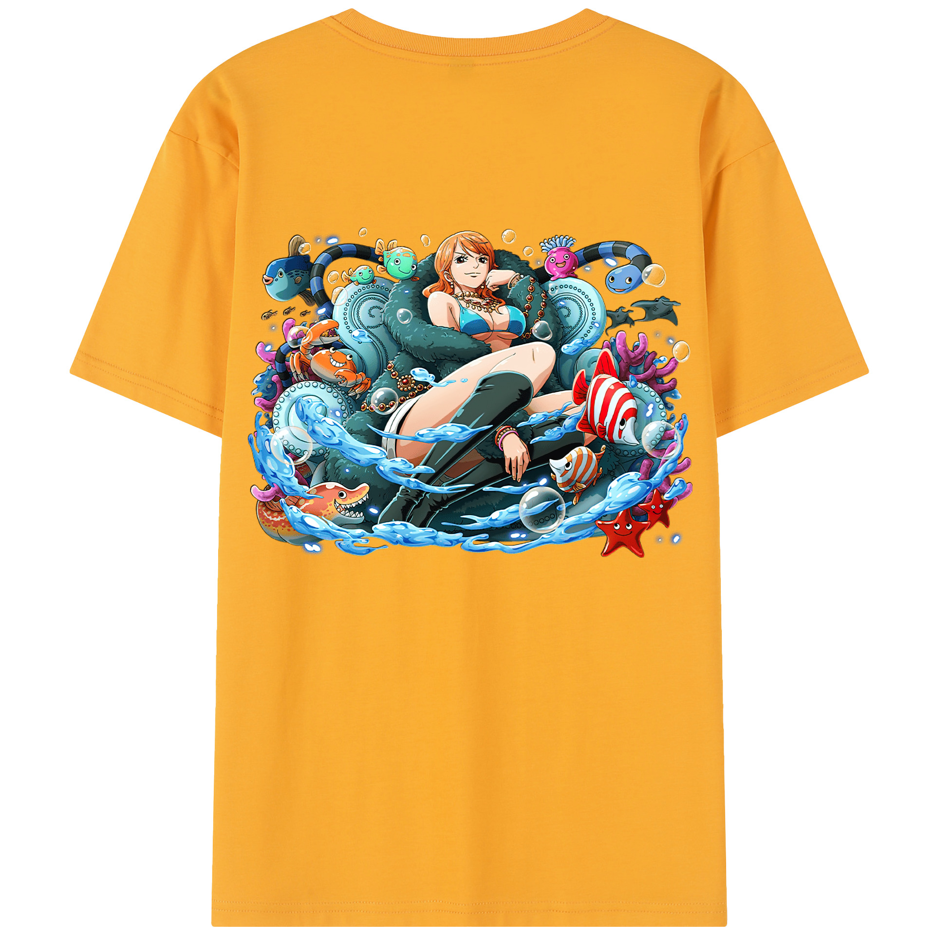 （画像用） ワンピース ナミ ONE PIECE Nami レディース半袖Tシャツ(バックプリント)