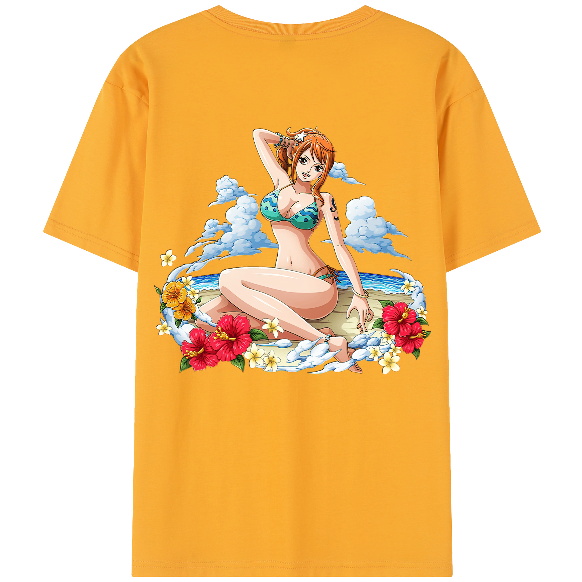 （画像用） ワンピース ナミ ONE PIECE Nami レディース半袖Tシャツ(バックプリント)