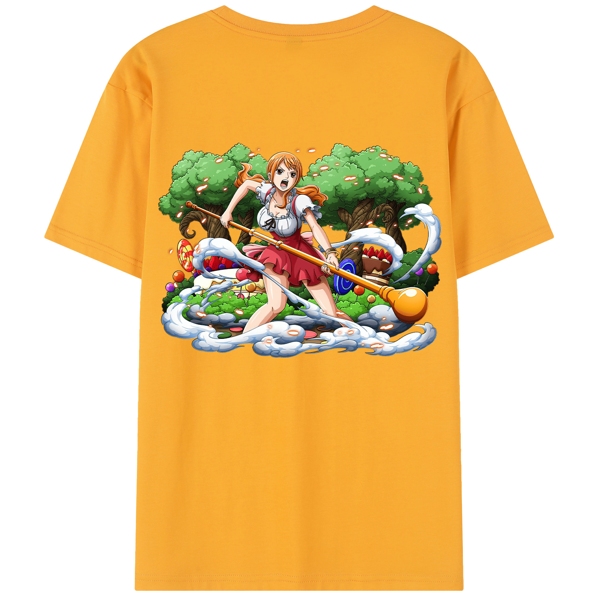 （画像用） ワンピース ナミ ONE PIECE Nami レディース半袖Tシャツ(バックプリント)