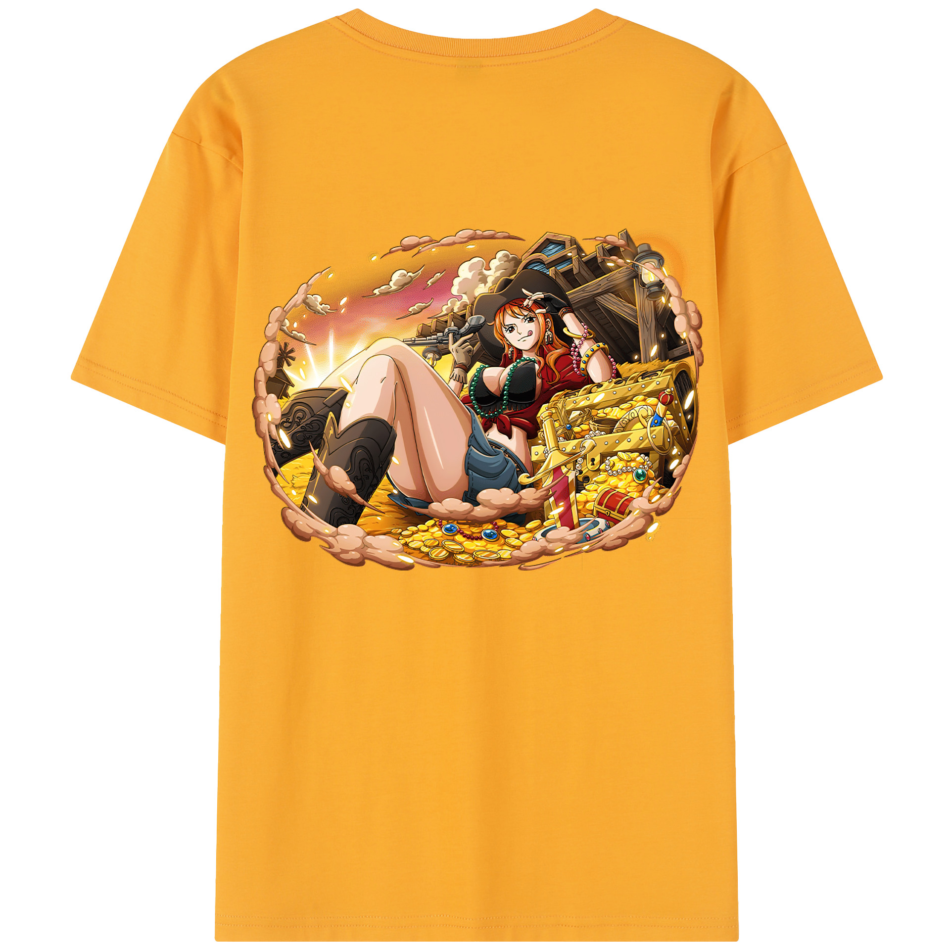 （画像用） ワンピース ナミ ONE PIECE Nami レディース半袖Tシャツ(バックプリント)