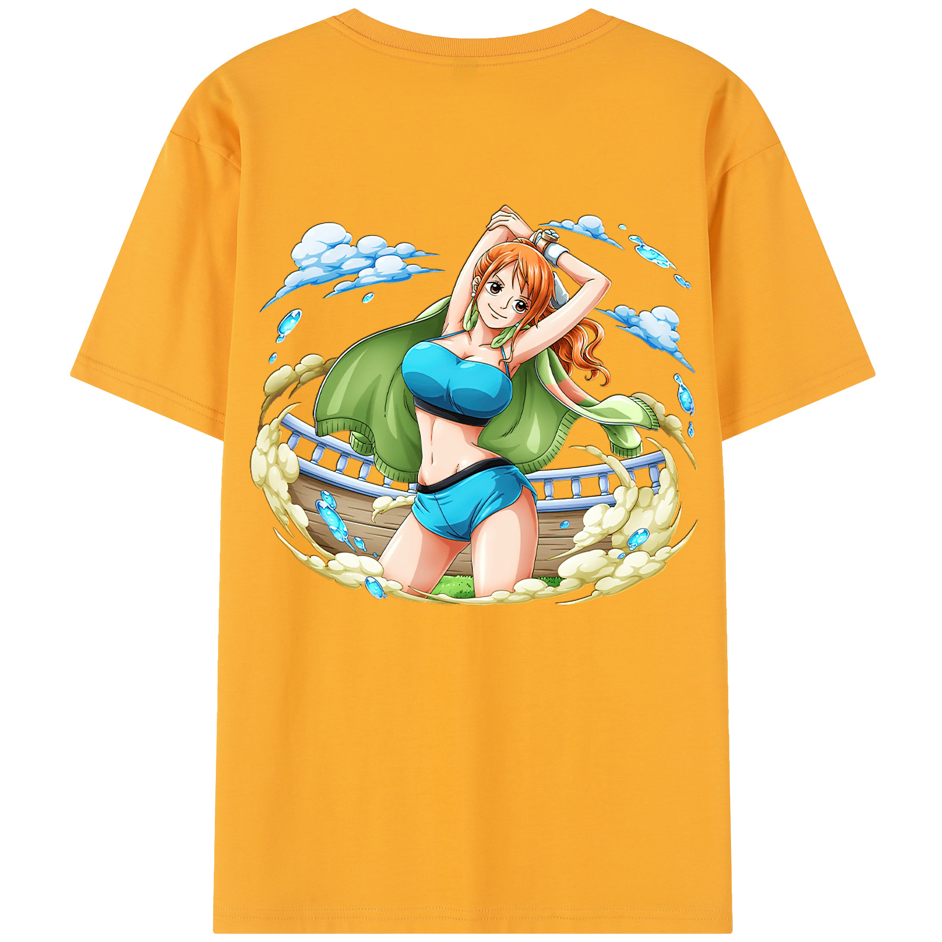 （画像用） ワンピース ナミ ONE PIECE Nami レディース半袖Tシャツ(バックプリント)