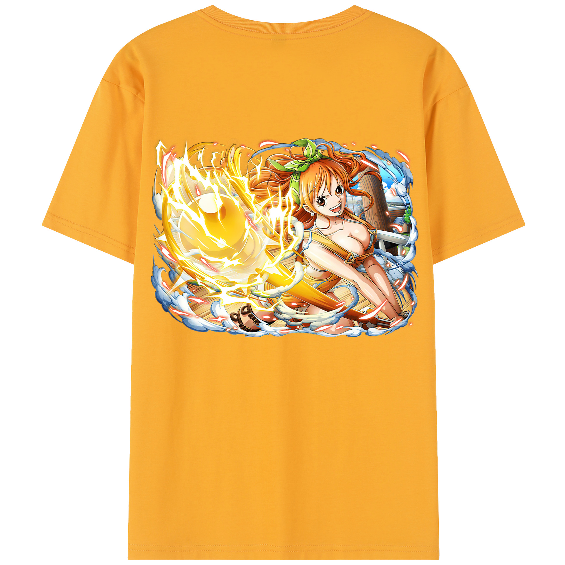 （画像用） ワンピース ナミ ONE PIECE Nami レディース半袖Tシャツ(バックプリント)
