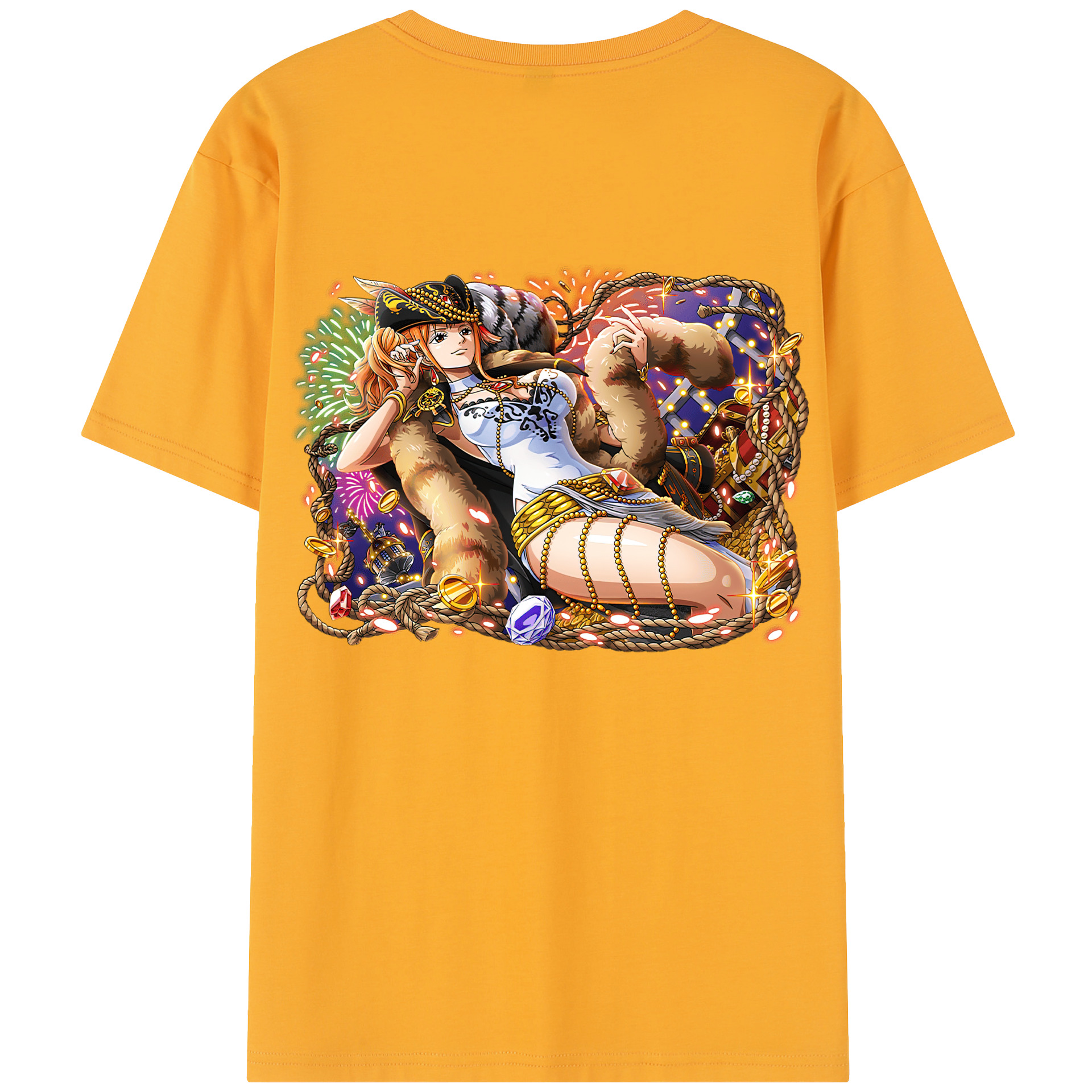 （画像用） ワンピース ナミ ONE PIECE Nami レディース半袖Tシャツ(バックプリント)