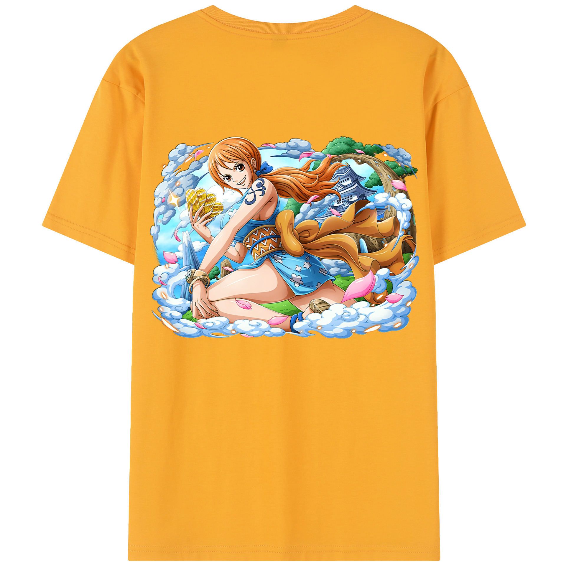（画像用） ワンピース ナミ ONE PIECE Nami レディース半袖Tシャツ(バックプリント)