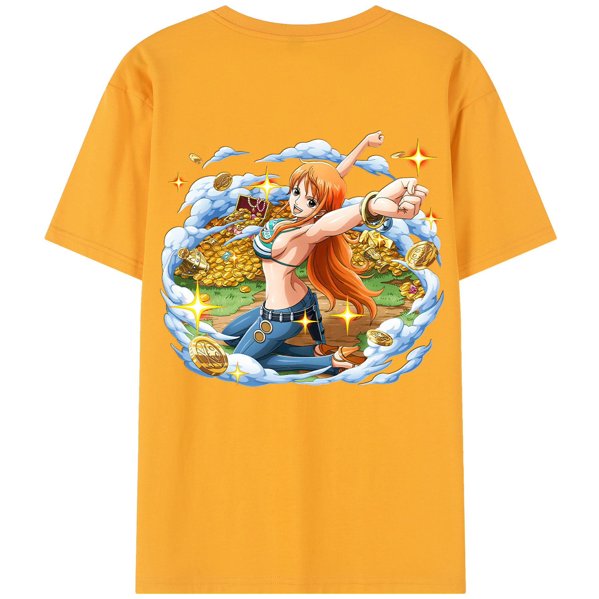 （画像用） ワンピース ナミ ONE PIECE Nami レディース半袖Tシャツ(バックプリント)