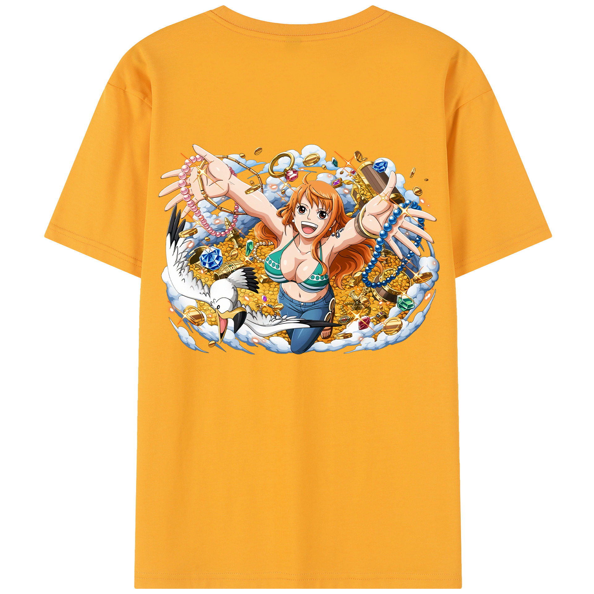 ワンピース ナミ ONE PIECE Nami レディース半袖Tシャツ(バックプリント)