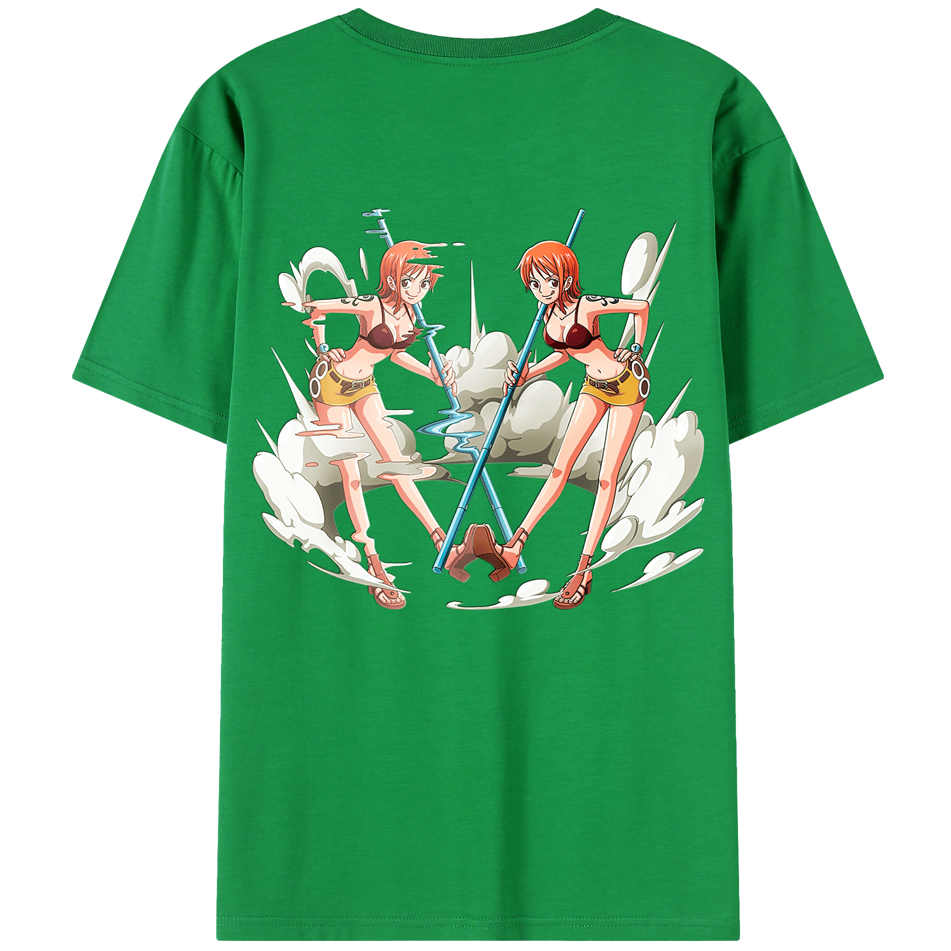 （画像用） ワンピース ナミ ONE PIECE Nami レディース半袖Tシャツ(バックプリント)