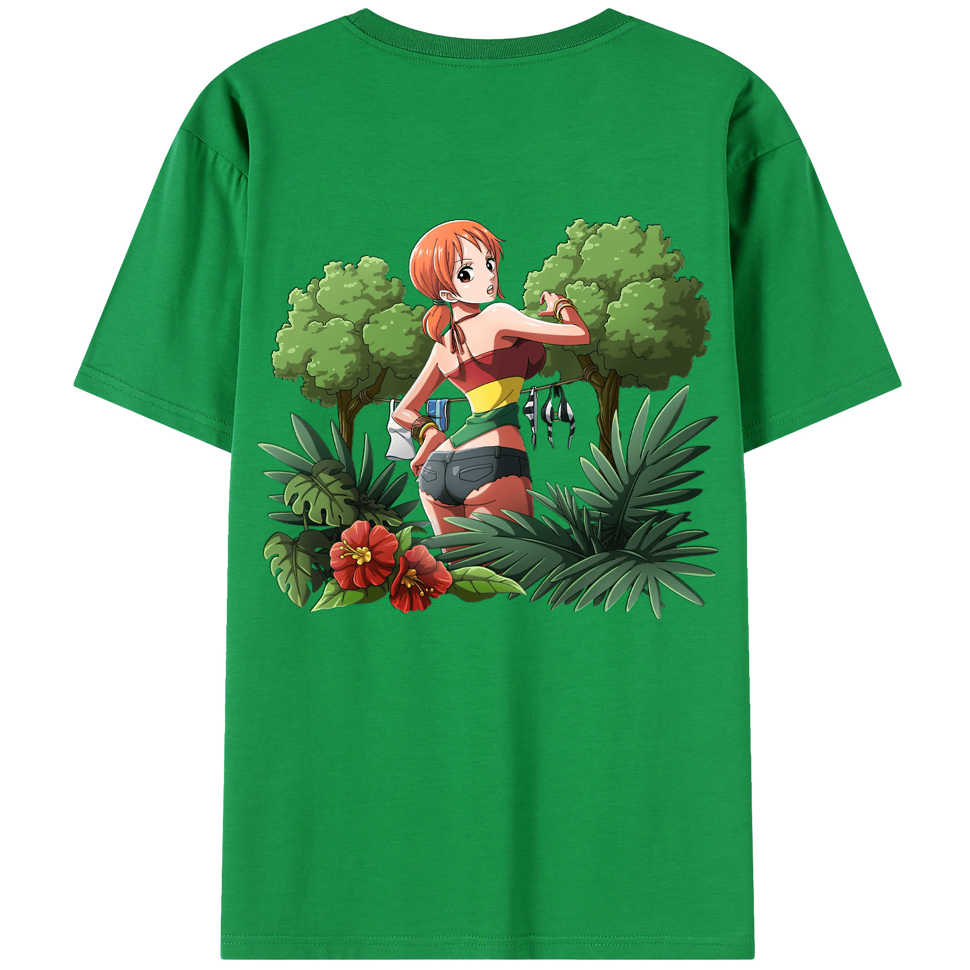 （画像用） ワンピース ナミ ONE PIECE Nami レディース半袖Tシャツ(バックプリント)