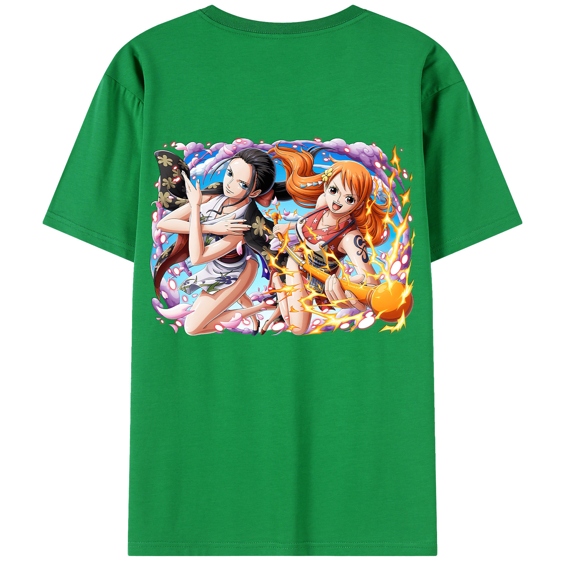 （画像用） ワンピース ナミ ONE PIECE Nami レディース半袖Tシャツ(バックプリント)