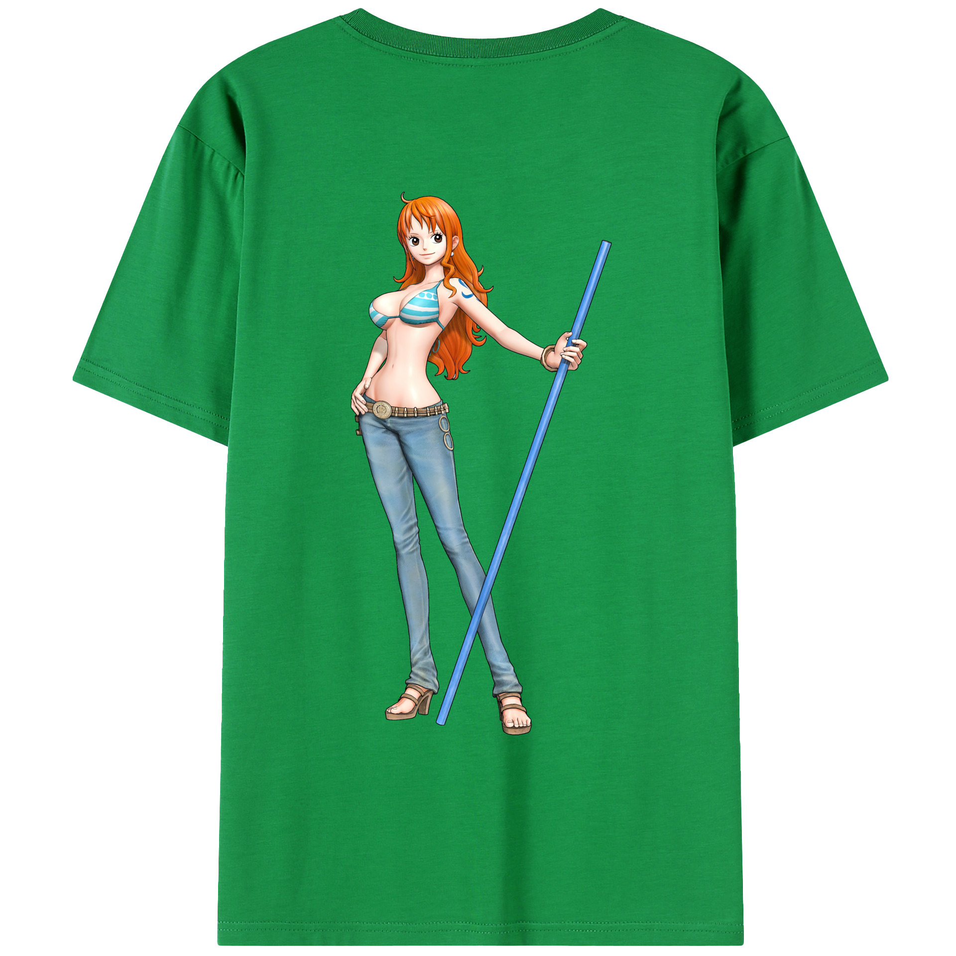 （画像用） ワンピース ナミ ONE PIECE Nami レディース半袖Tシャツ(バックプリント)