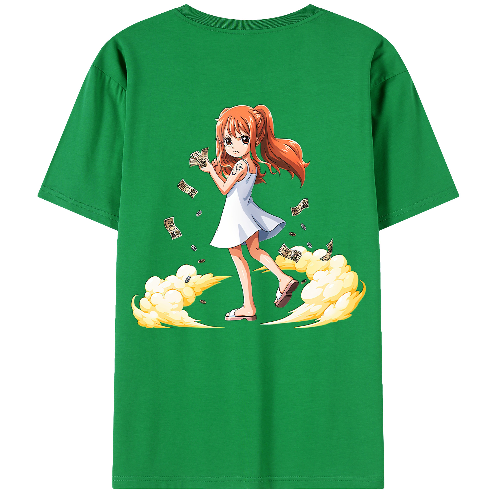 （画像用） ワンピース ナミ ONE PIECE Nami レディース半袖Tシャツ(バックプリント)