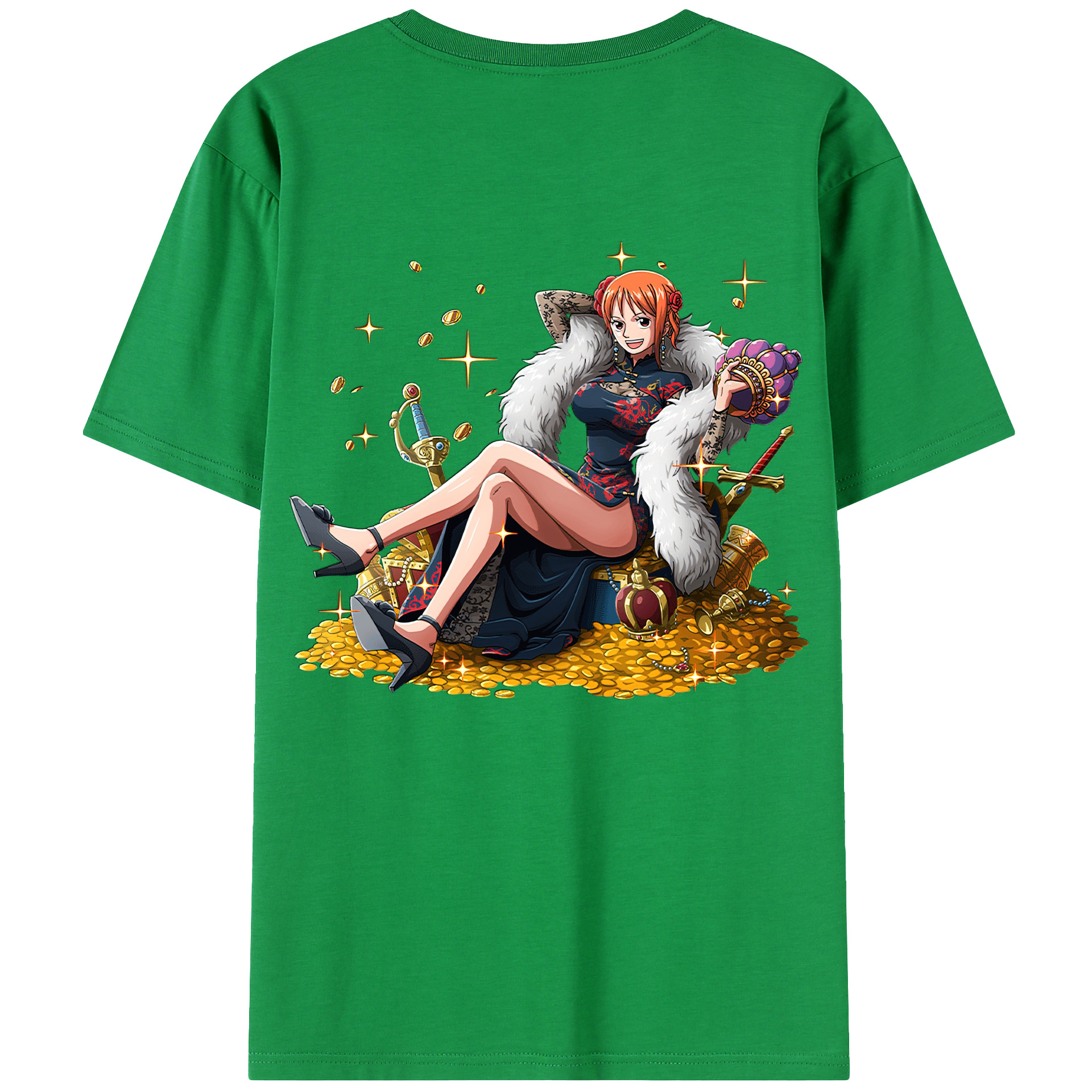 （画像用） ワンピース ナミ ONE PIECE Nami レディース半袖Tシャツ(バックプリント)