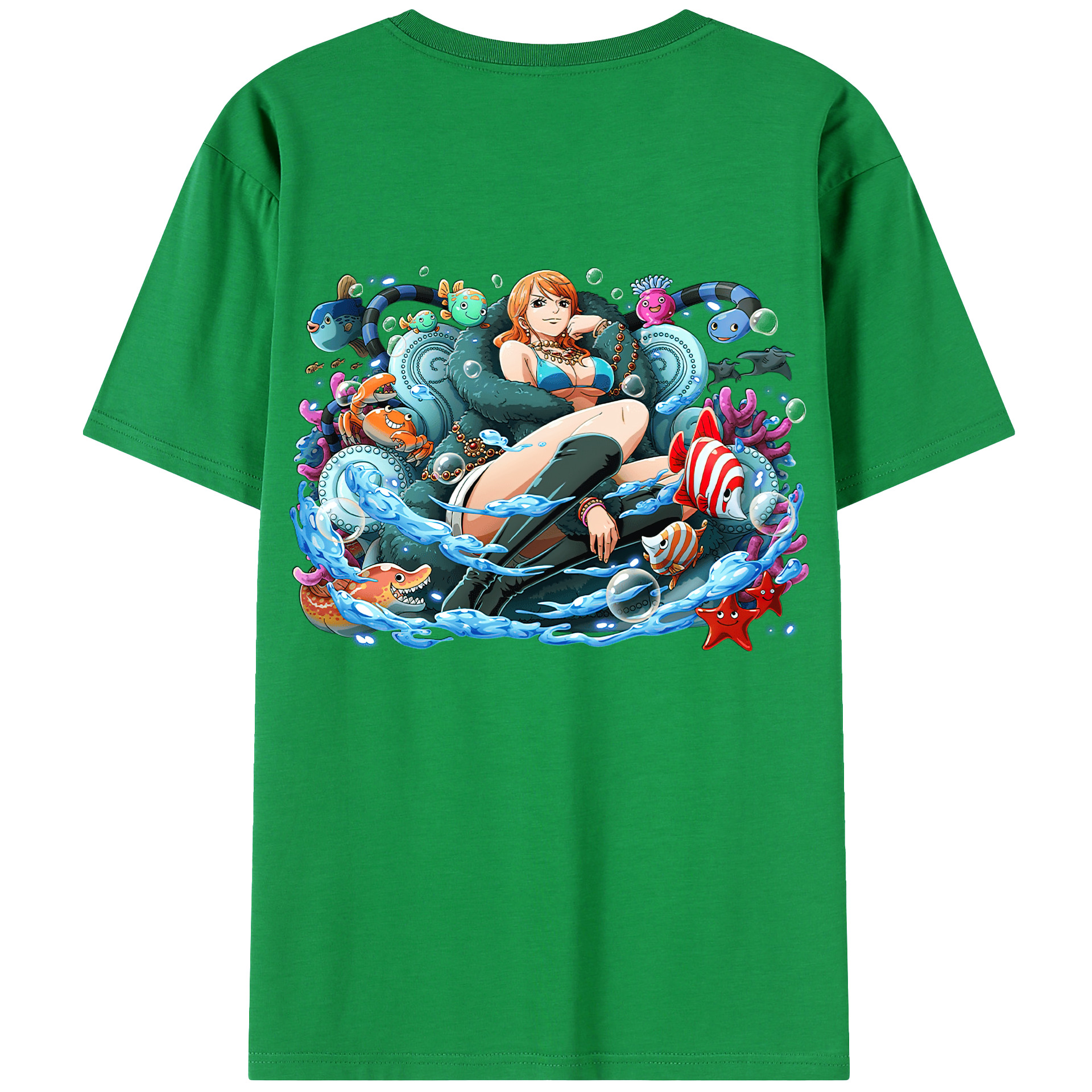 （画像用） ワンピース ナミ ONE PIECE Nami レディース半袖Tシャツ(バックプリント)
