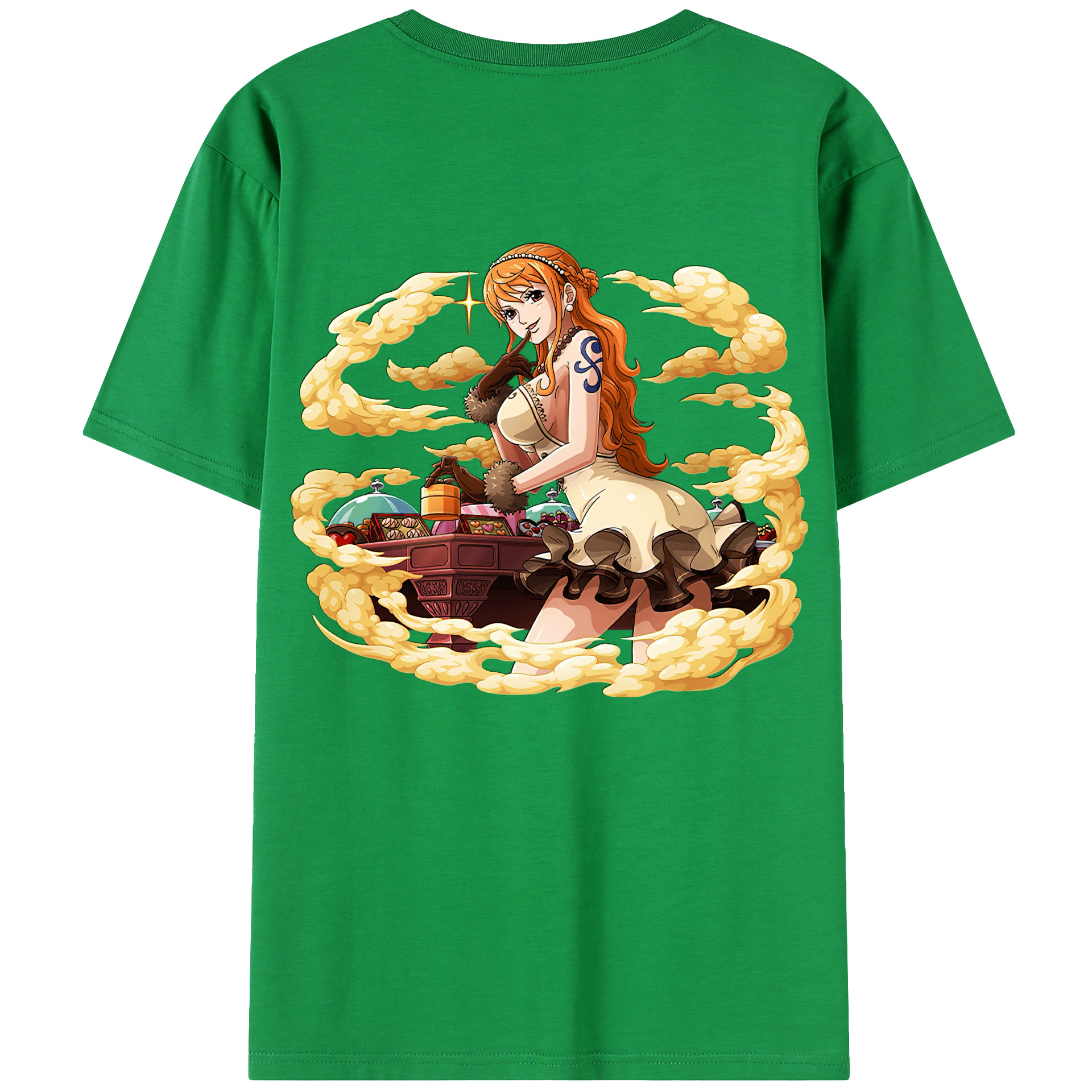 （画像用） ワンピース ナミ ONE PIECE Nami レディース半袖Tシャツ(バックプリント)