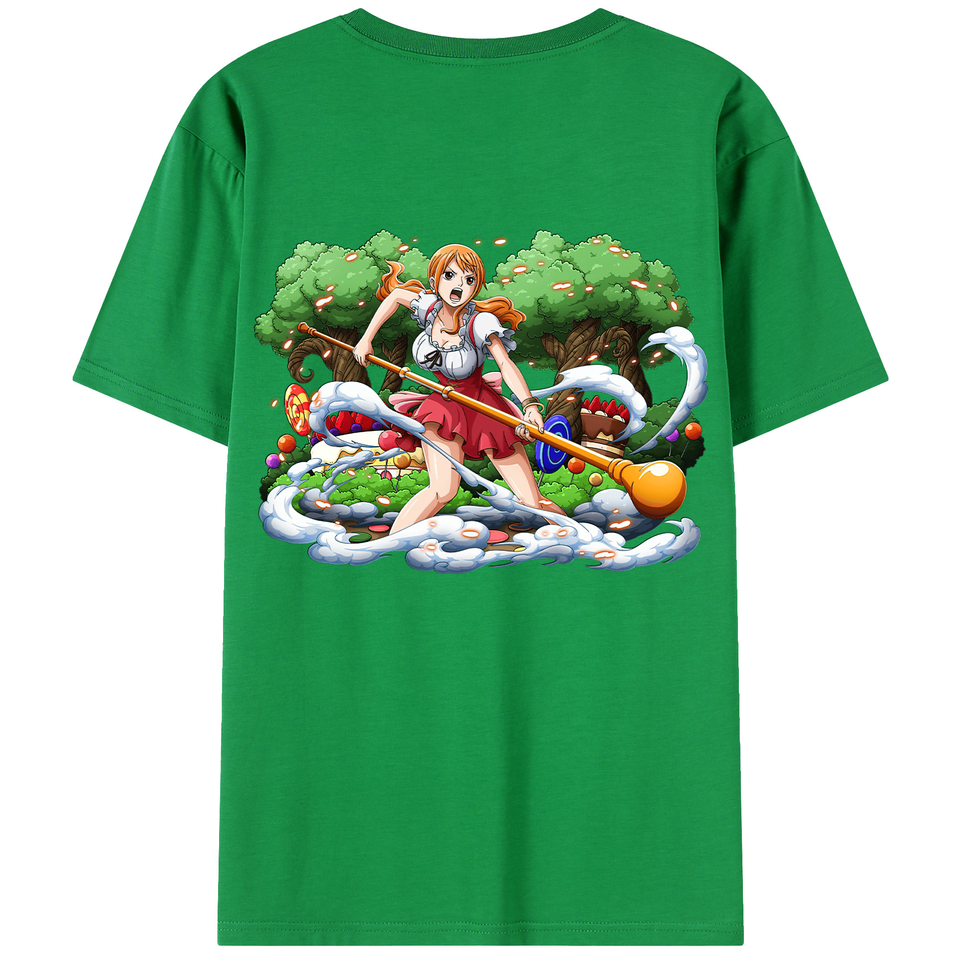 （画像用） ワンピース ナミ ONE PIECE Nami レディース半袖Tシャツ(バックプリント)